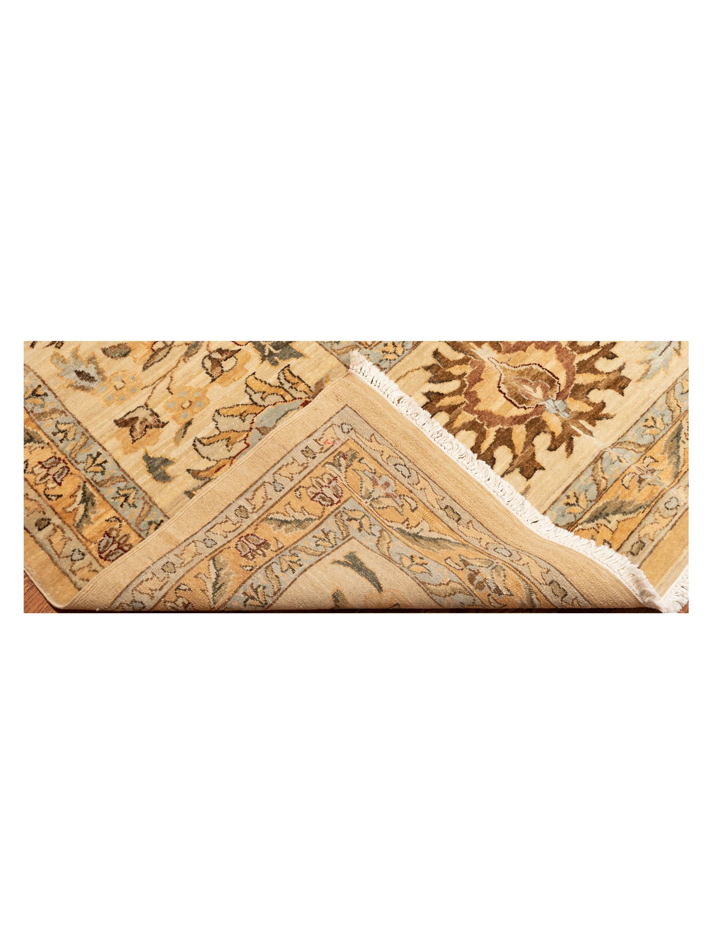 Pasha Narin Vaha Gold Ivory Traditional Hand Knotted Rug