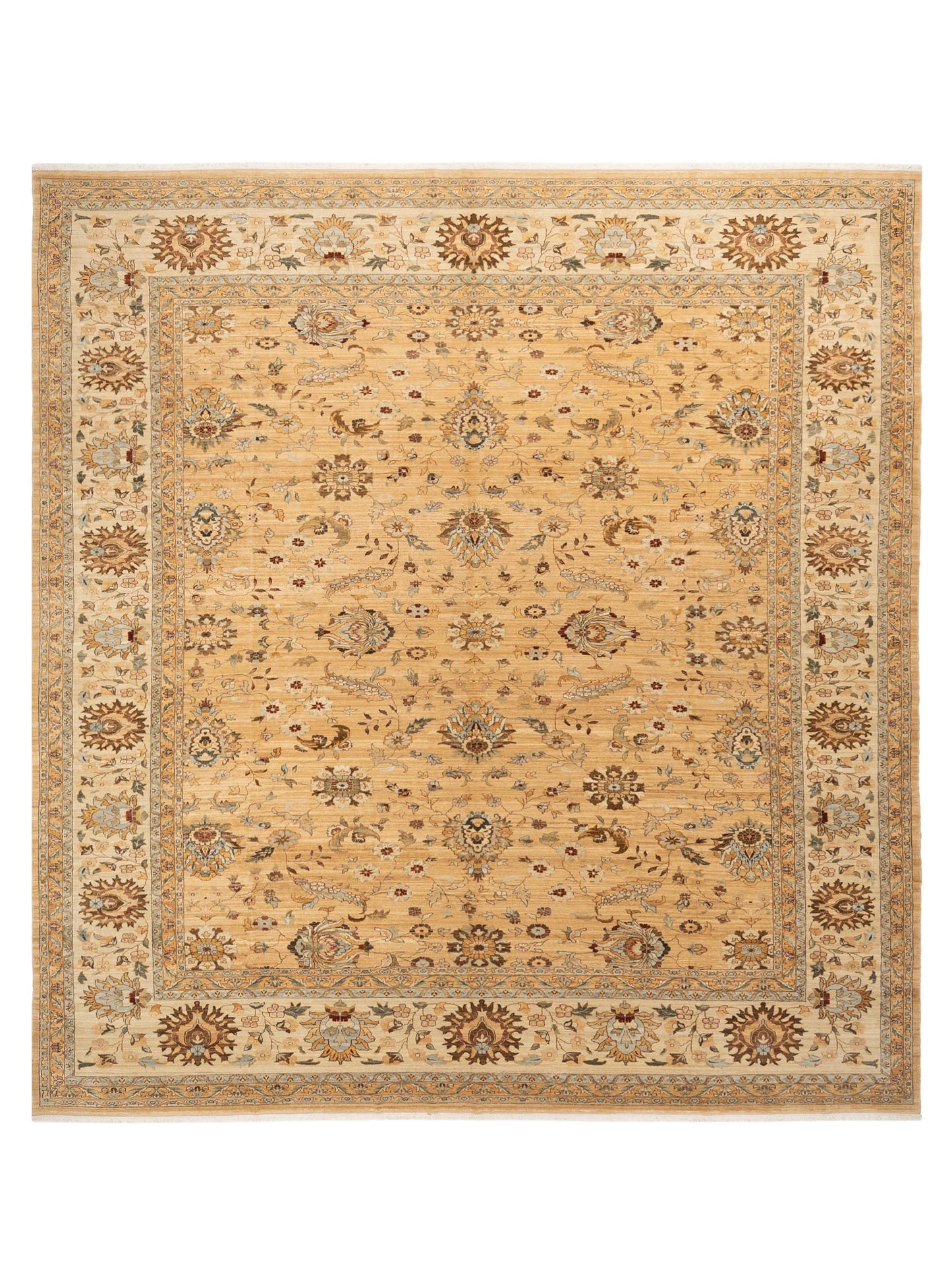 Pasha Narin Vaha Gold Traditional Hand Knotted Rug