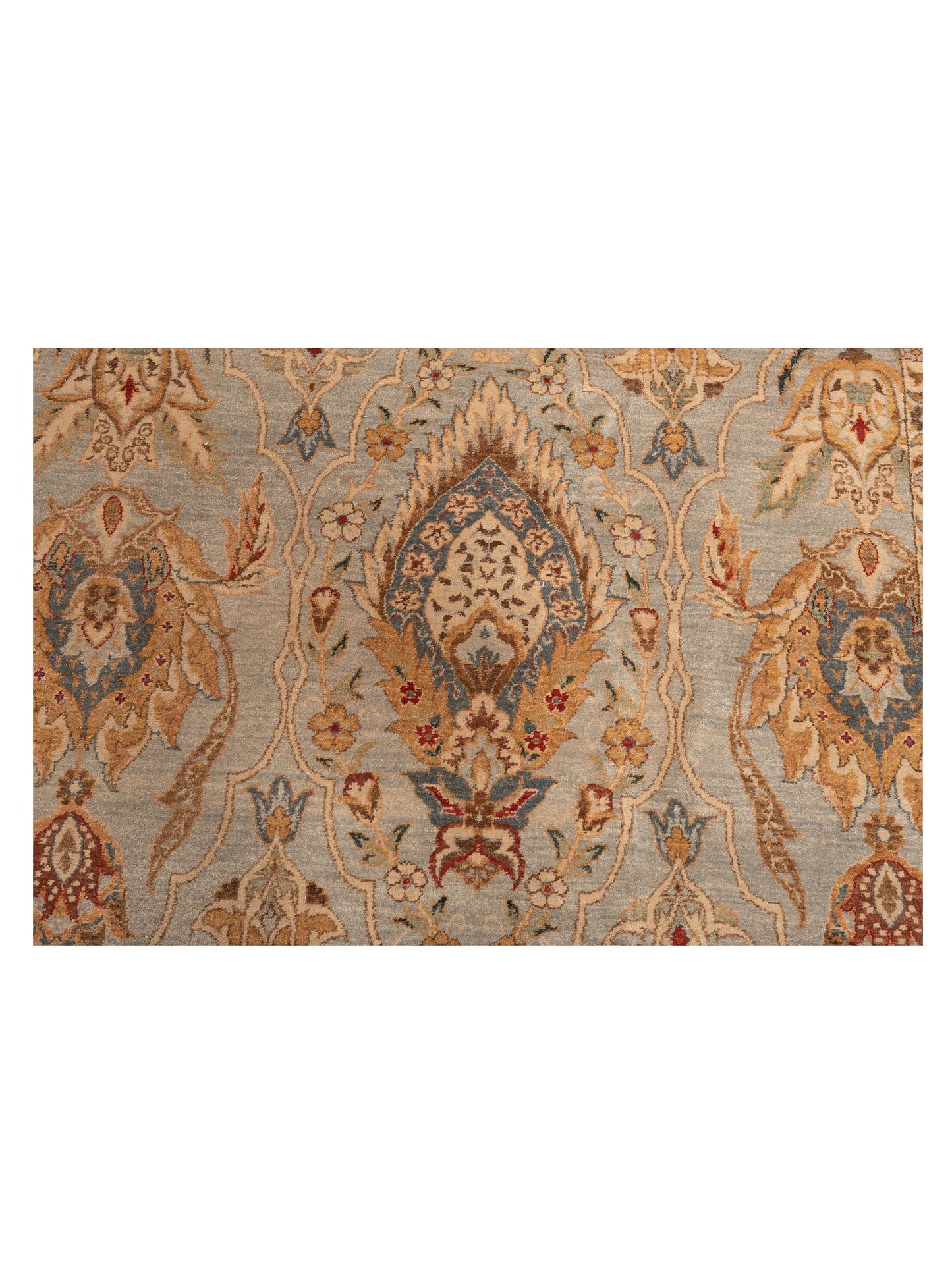 Pasha Firuze Simla Blue Brown Traditional Hand Knotted Rug