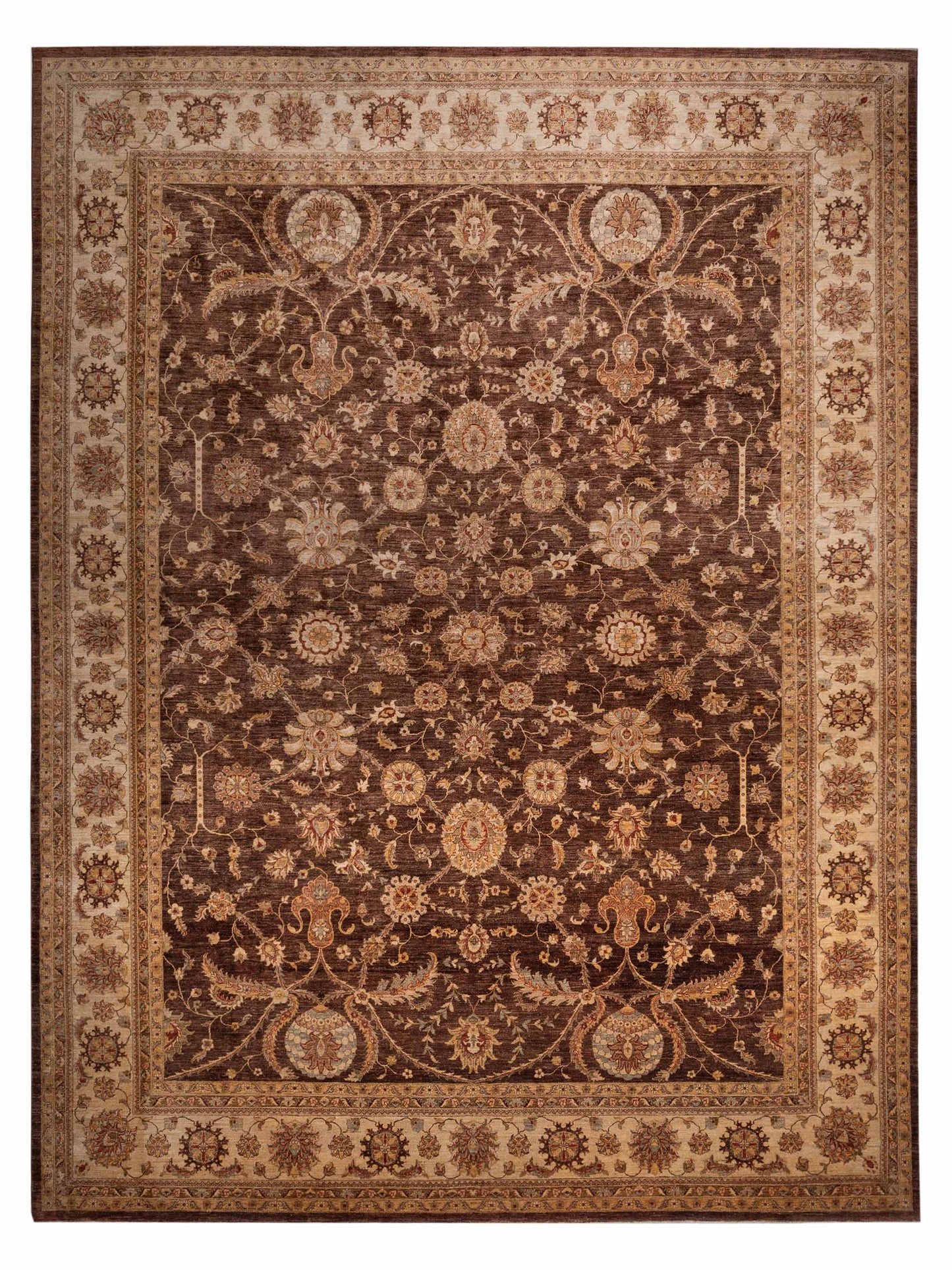 Pasha Sultan 96892 Chocolate Traditional Hand Knotted Rug