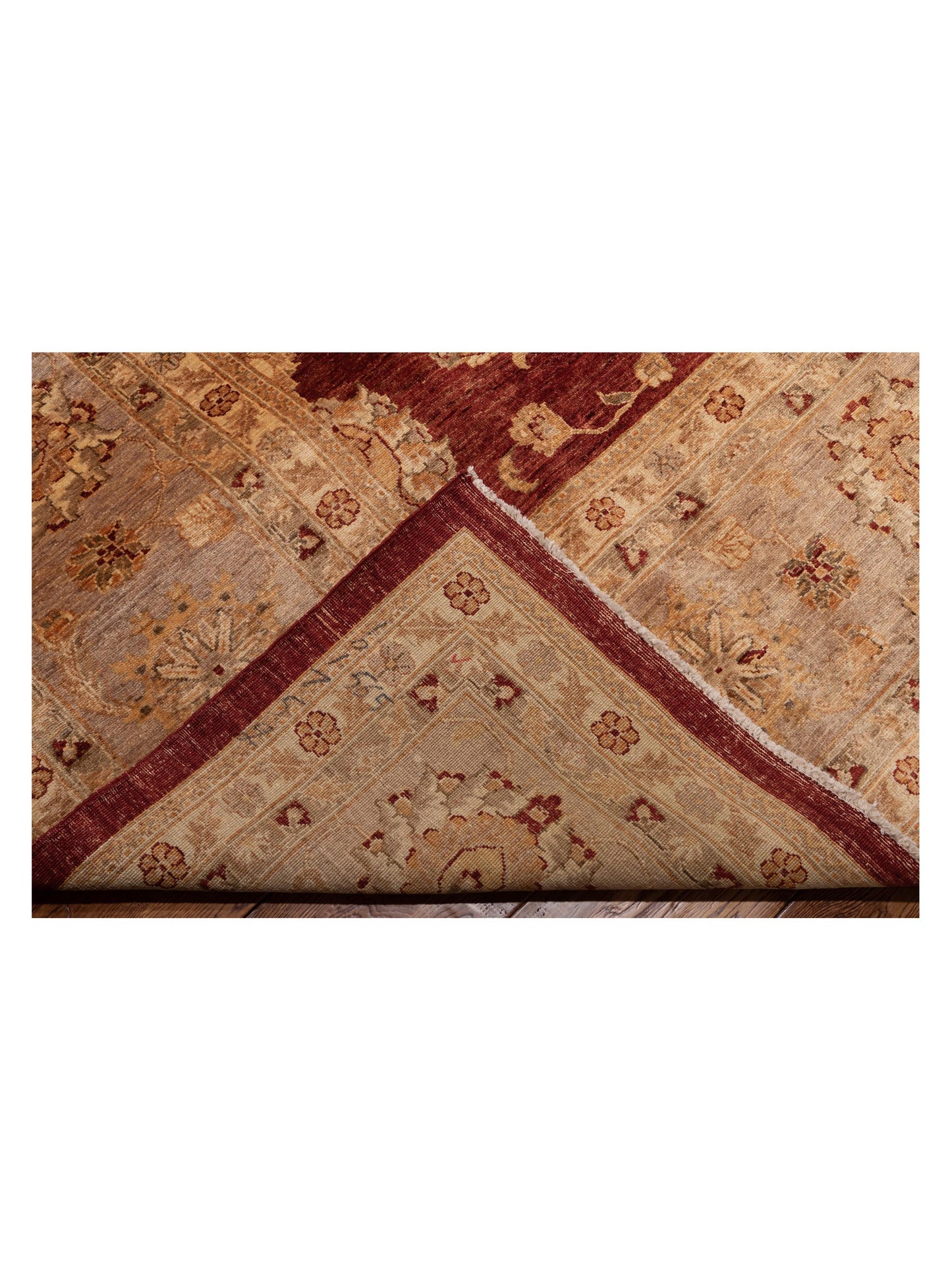 Pasha Sultan 96893 Red Light Brown Traditional Hand Knotted Rug