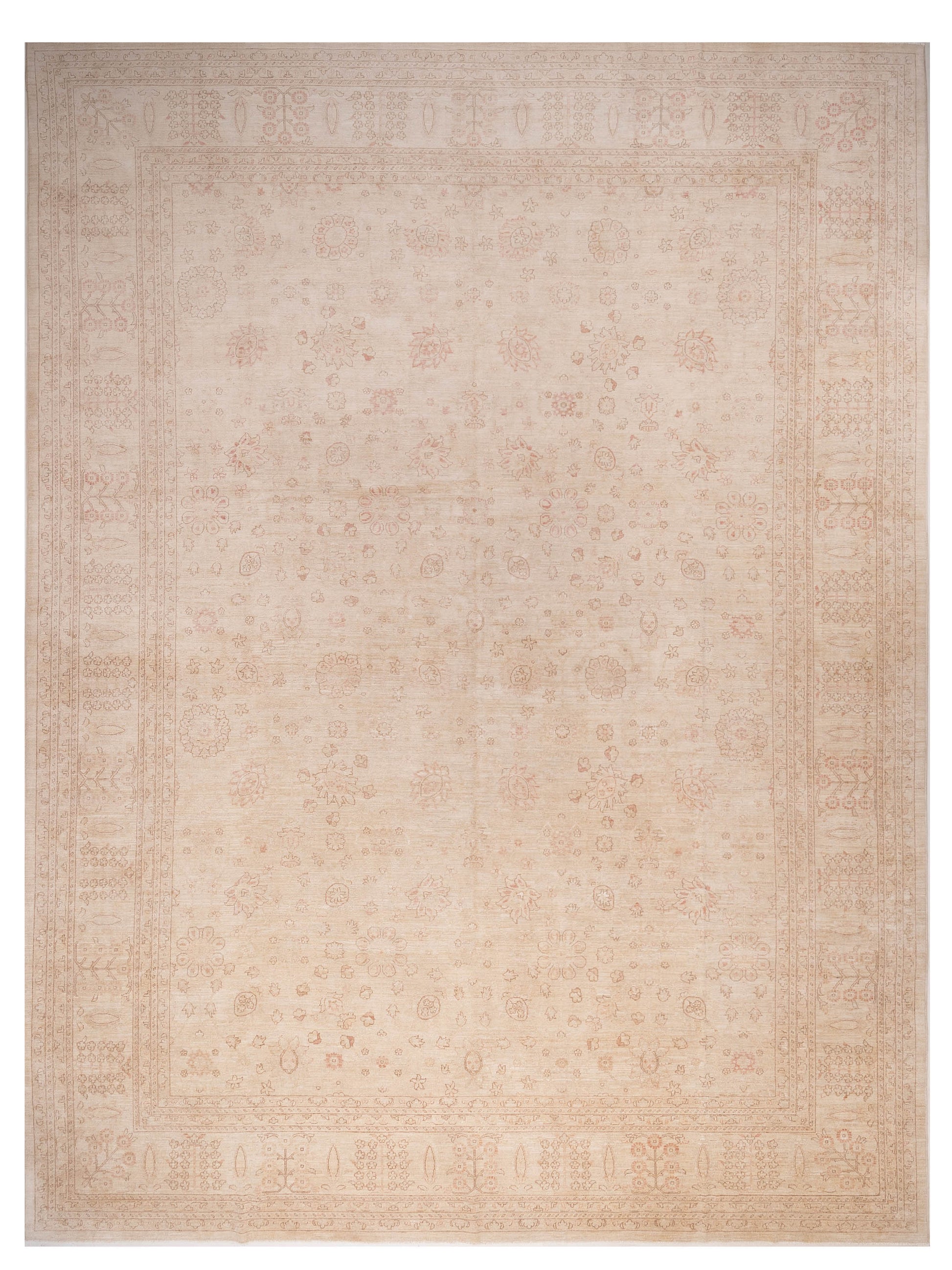 Pasha Sultan 96933 Ivory Traditional Hand Knotted Rug