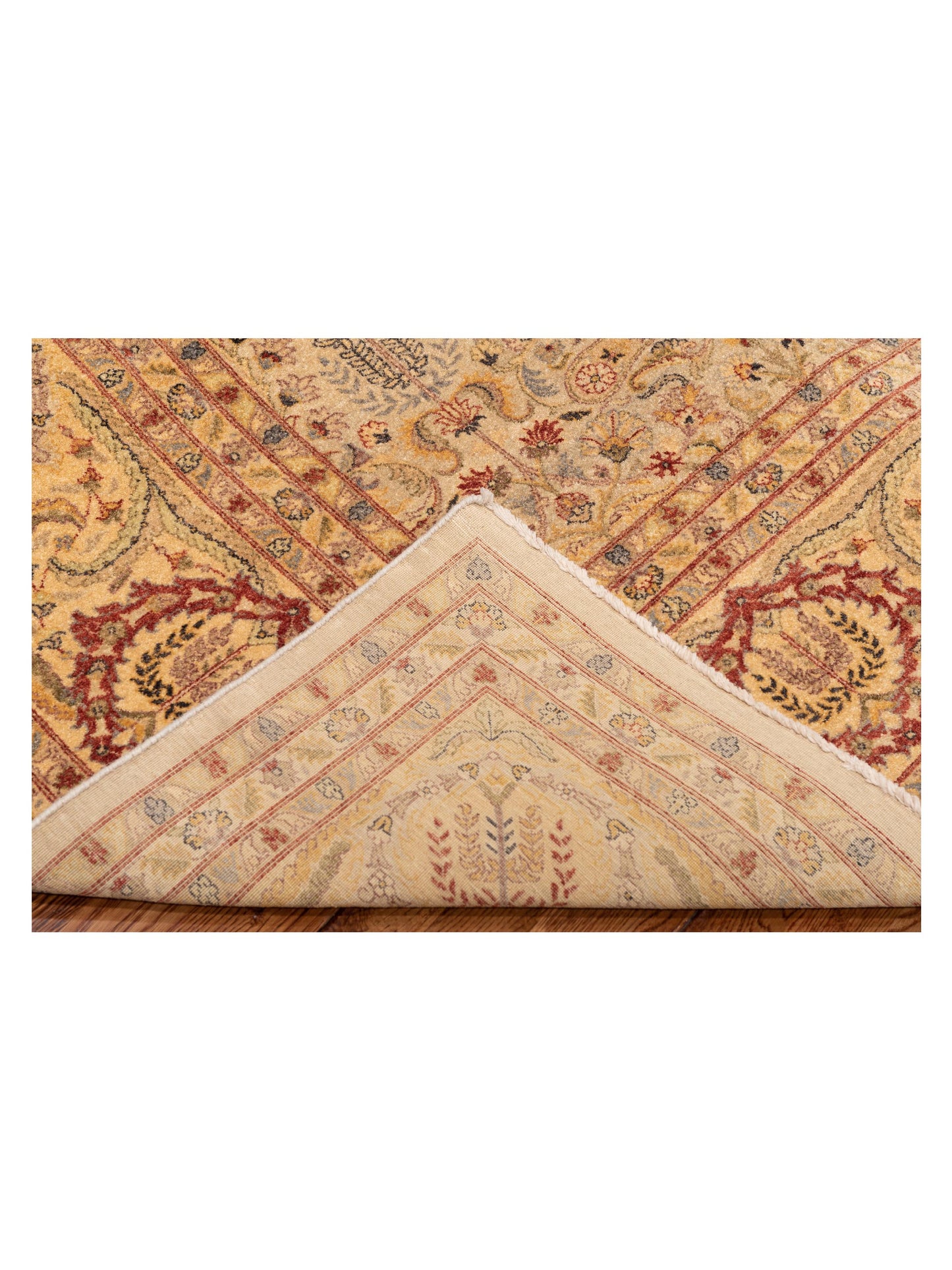 Rajpur Haji Jalili 96944 Cream Gold Transitional Hand Knotted Rug