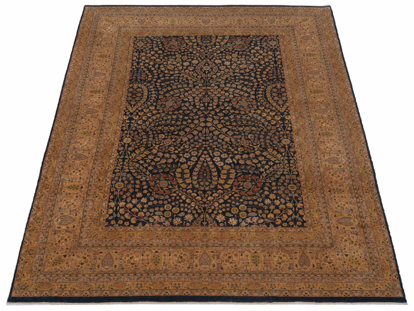 Rajpur Haji Jalili 96945 Navy Gold Transitional Hand Knotted Rug