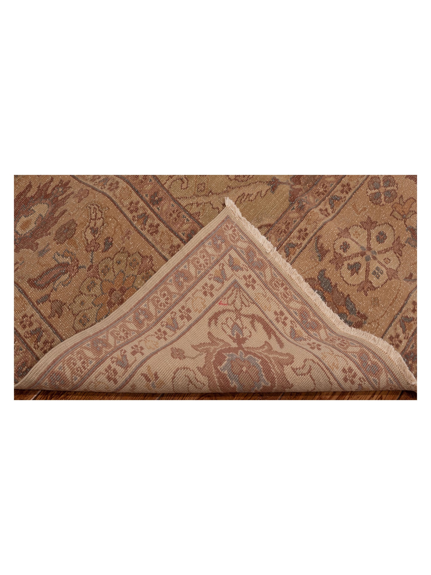 Pasha Turkish Elvan 97386 Beige Beige Traditional Hand Knotted Rug