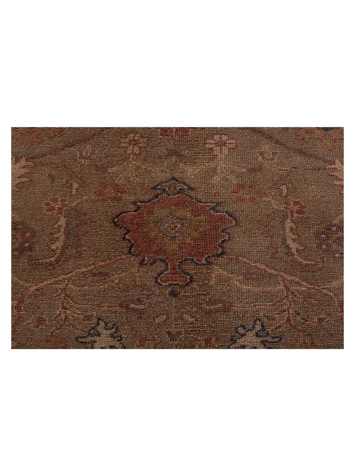 Pasha Turkish Elvan Maile Green Pink Traditional Hand Knotted Rug