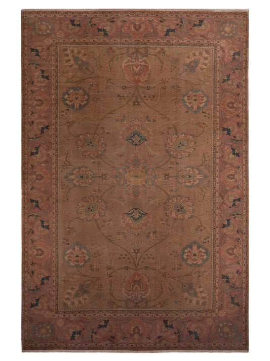 Pasha Turkish Elvan 97402 Light Brown Traditional Hand Knotted Rug