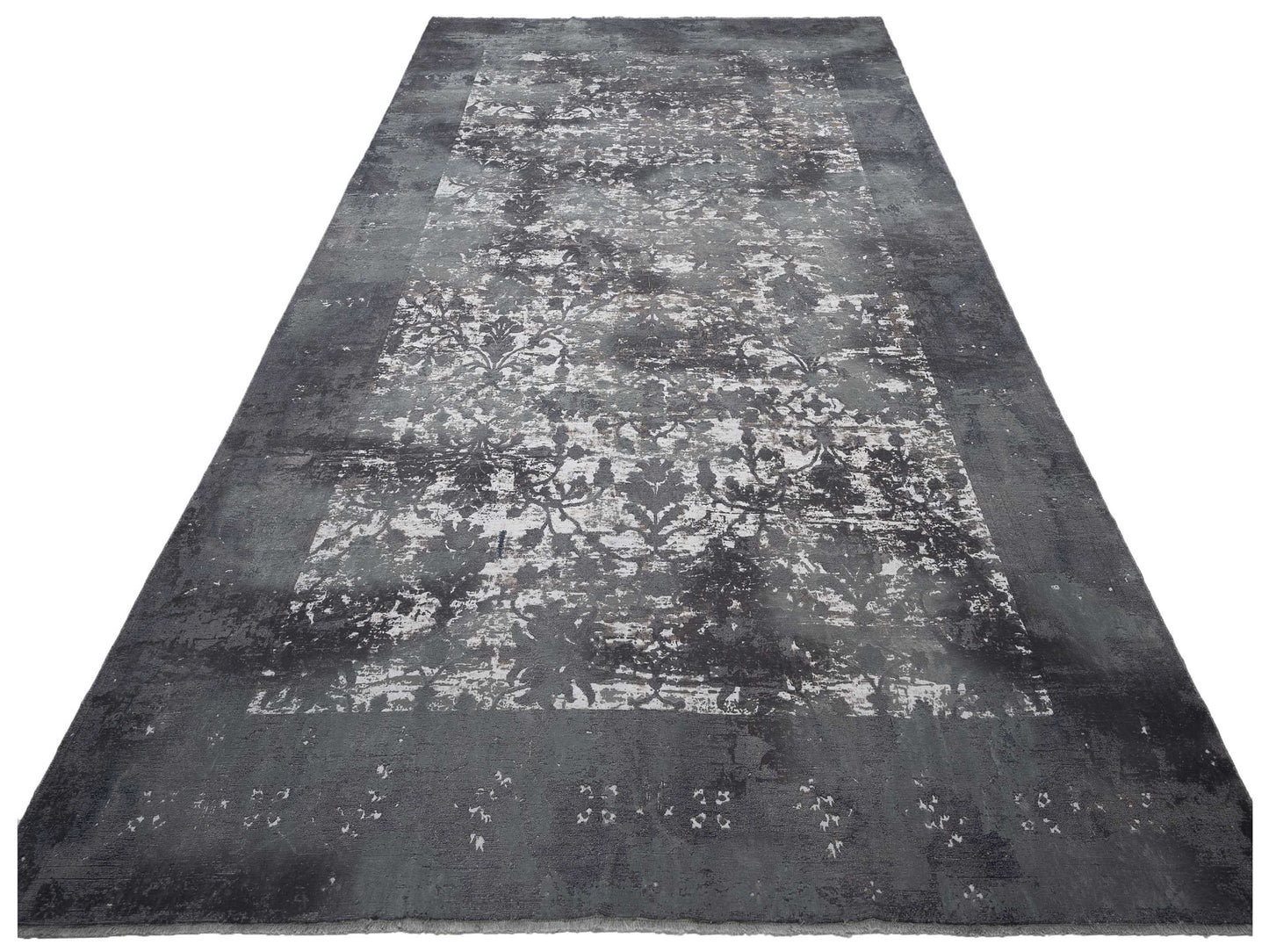 Pasha Vintage 97426 Dark Gray  Contemporary Hand Knotted Rug