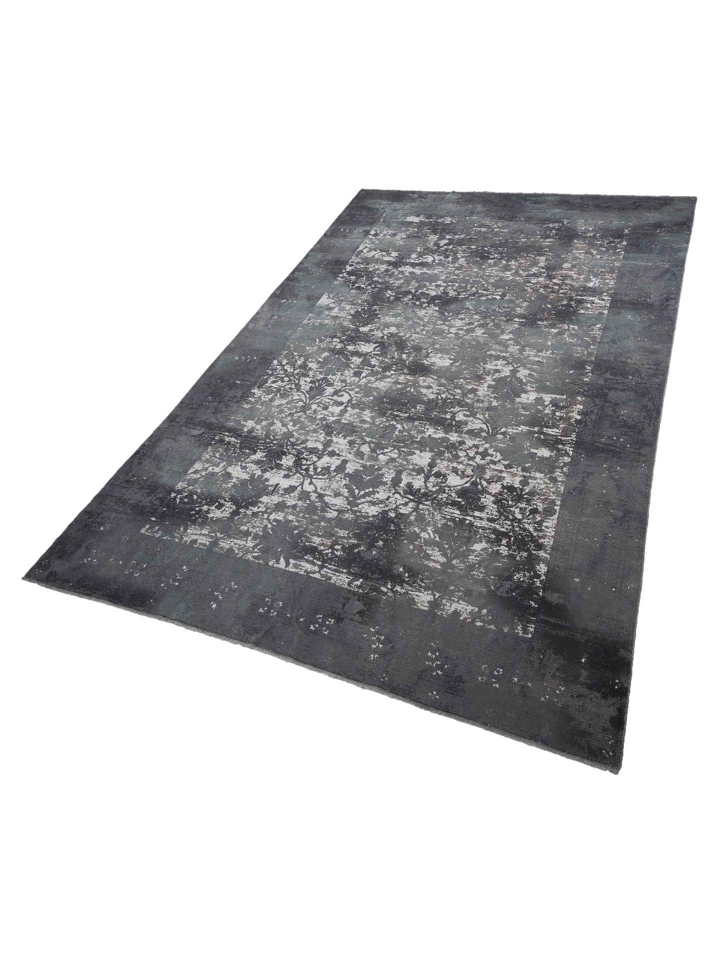 Pasha Vintage 97426 Dark Gray  Contemporary Hand Knotted Rug