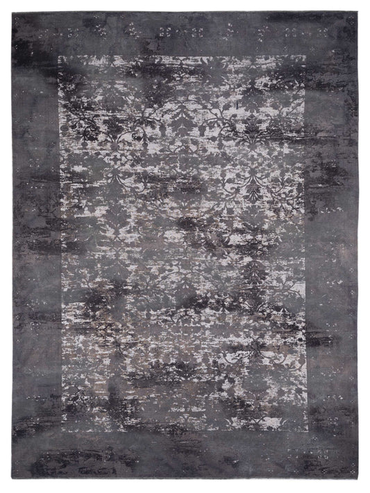 Pasha Vintage 97426 Dark Gray Contemporary Hand Knotted Rug