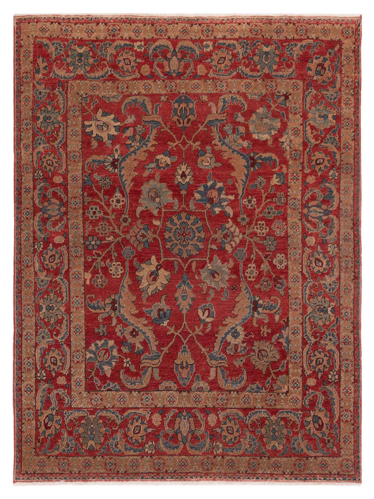 Pasha Turkish Elvan 97466 Rust Traditional Hand Knotted Rug