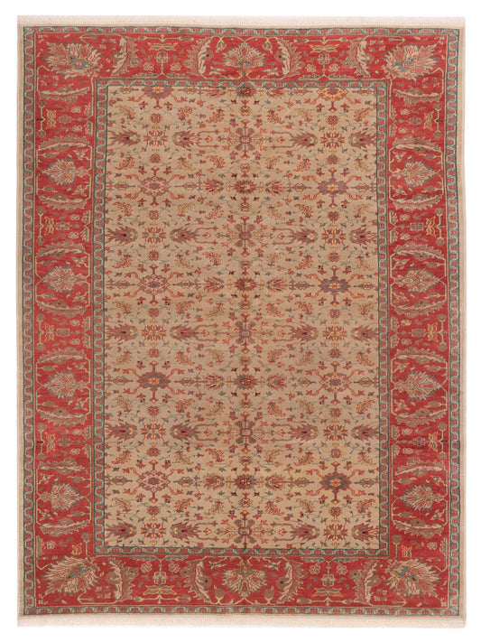 Pasha Antique Loom 97575 Ivory Transitional Hand Knotted Rug