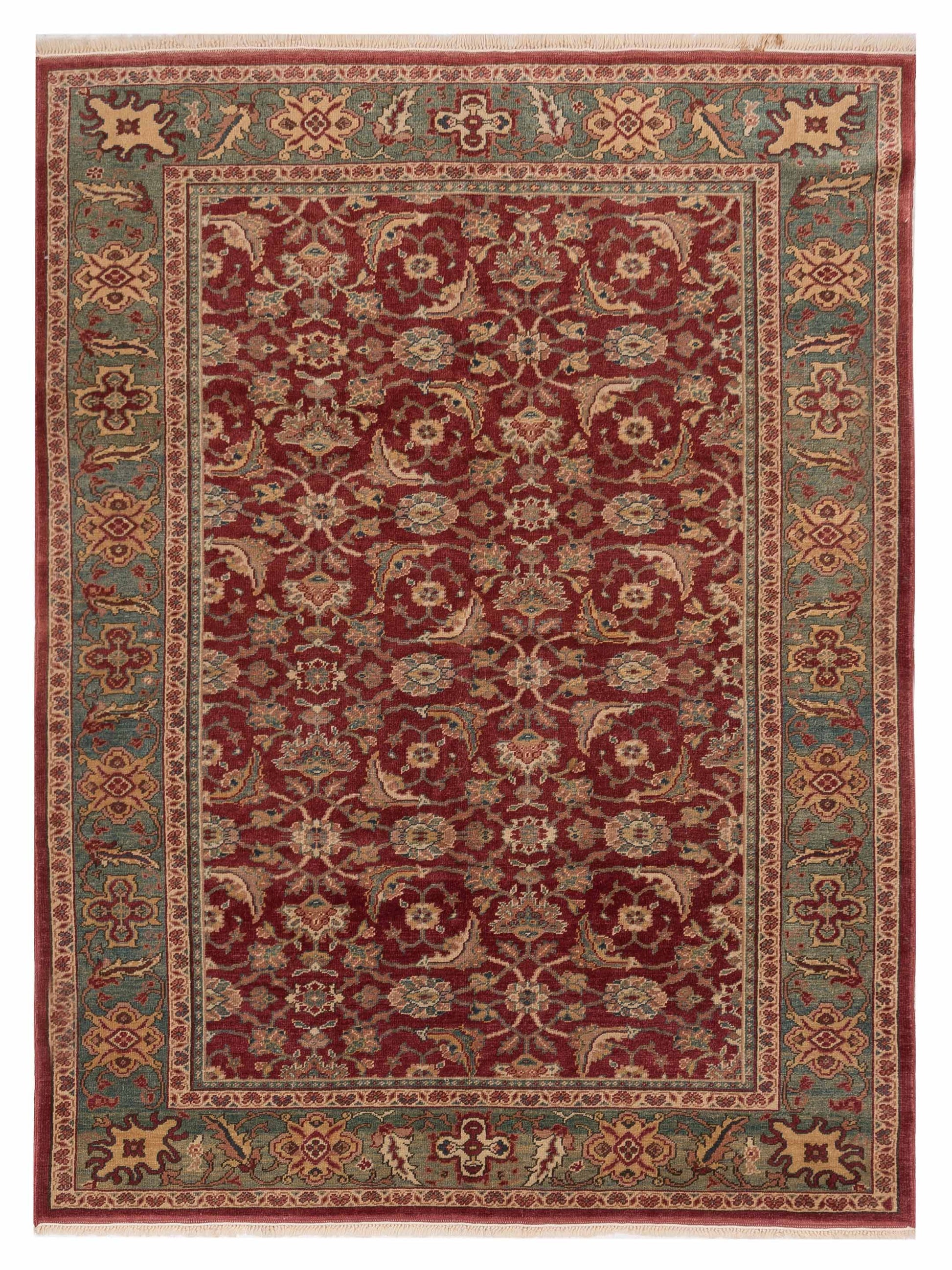 Pasha Antique Loom 97588 Rust Transitional Hand Knotted Rug