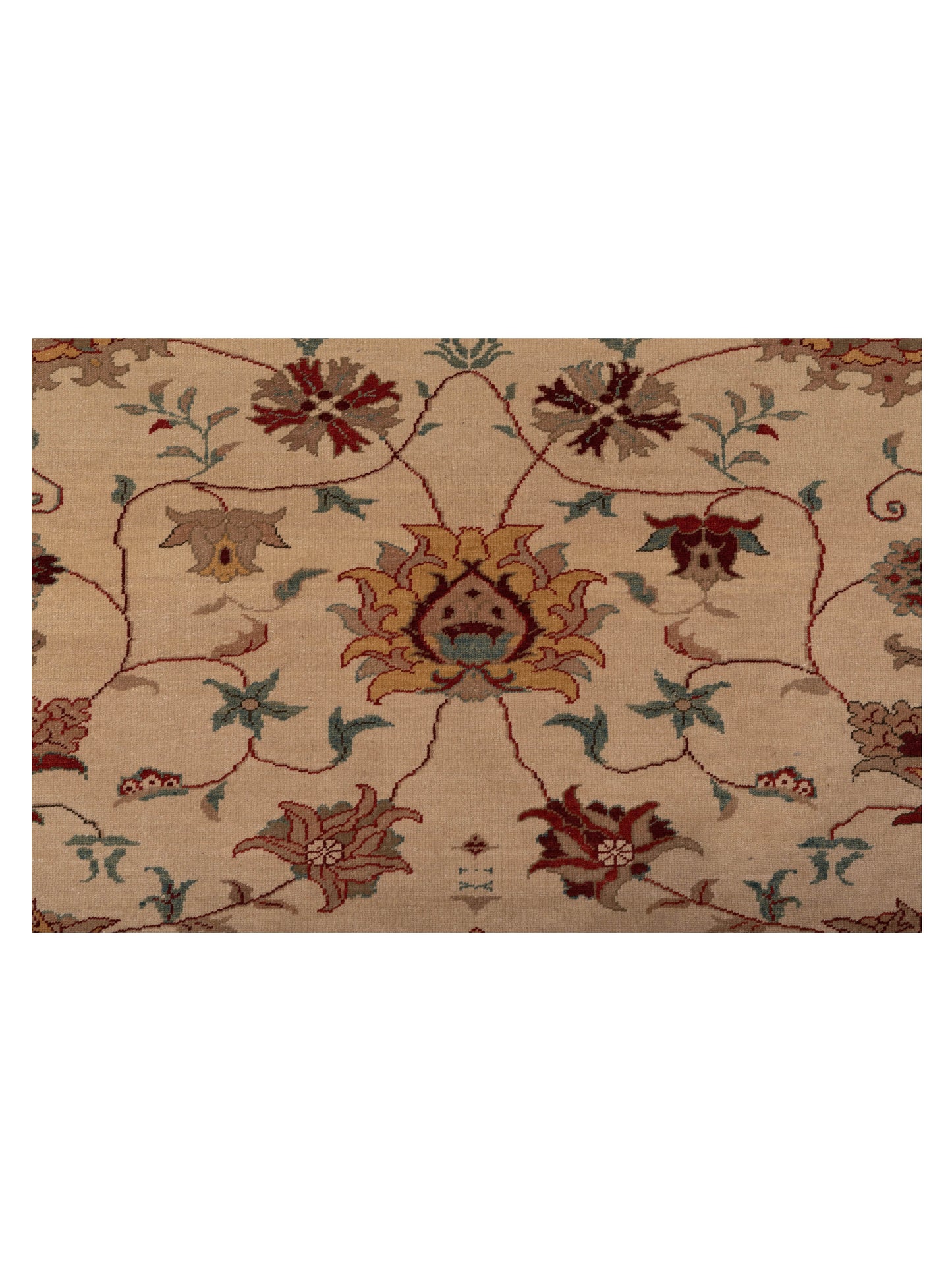 Pasha Antique Loom 98129 Ivory Gold Traditional Hand Knotted Rug