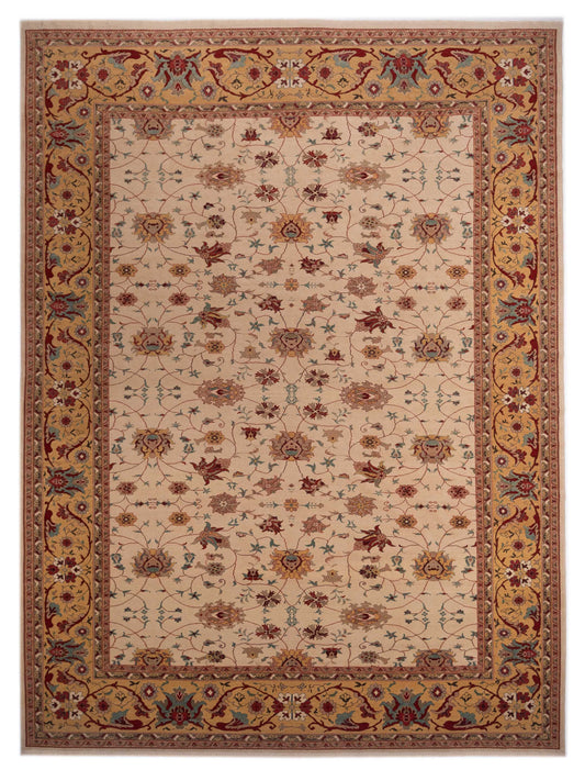 Pasha Antique Loom 98129 Ivory Traditional Hand Knotted Rug