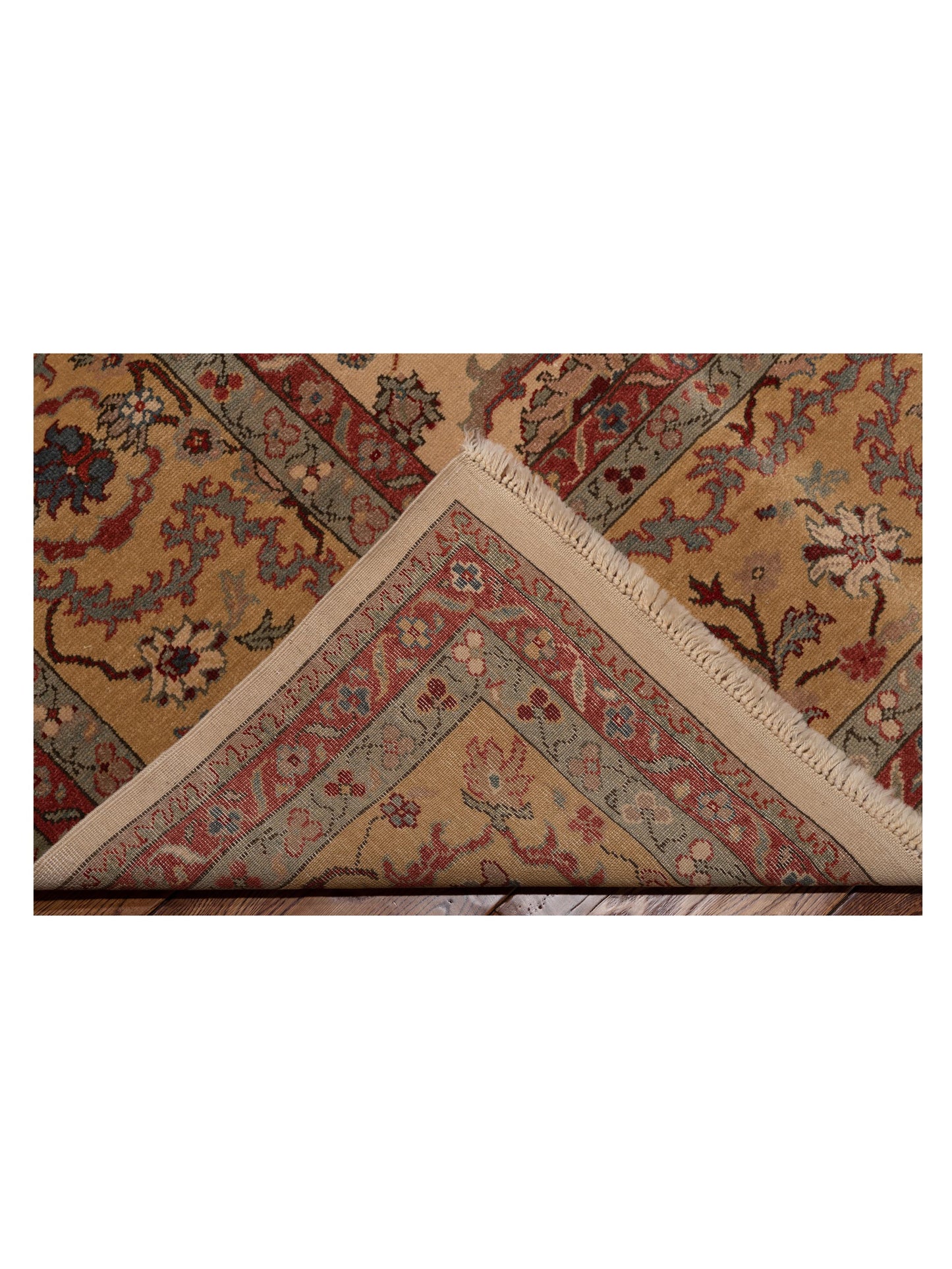 Pasha Antique Loom 98130 Beige Gold Traditional Hand Knotted Rug