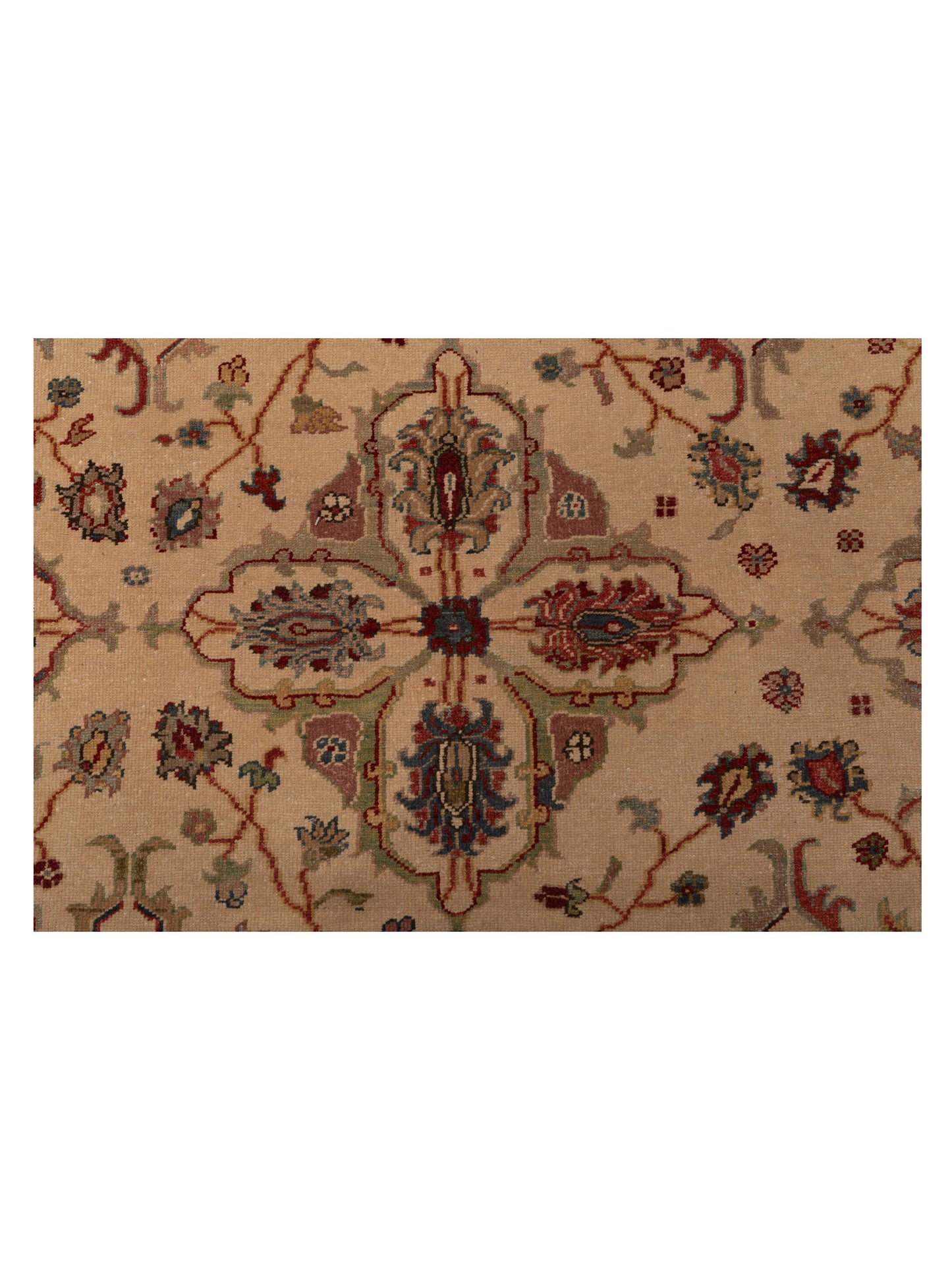 Pasha Antique Loom 98130 Beige Gold Traditional Hand Knotted Rug