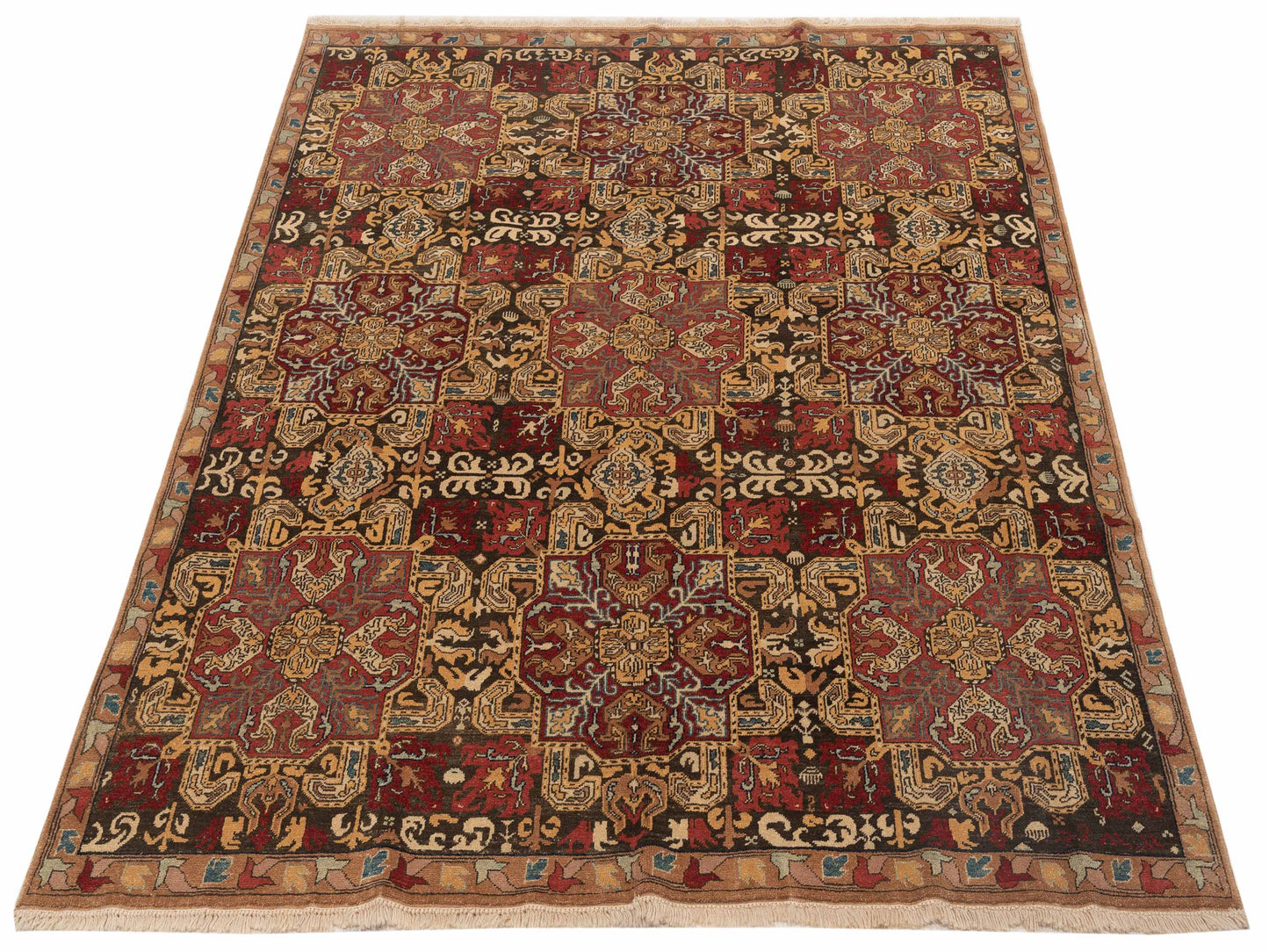 Pasha Antique Loom 98138 Multi  Transitional Hand Knotted Rug