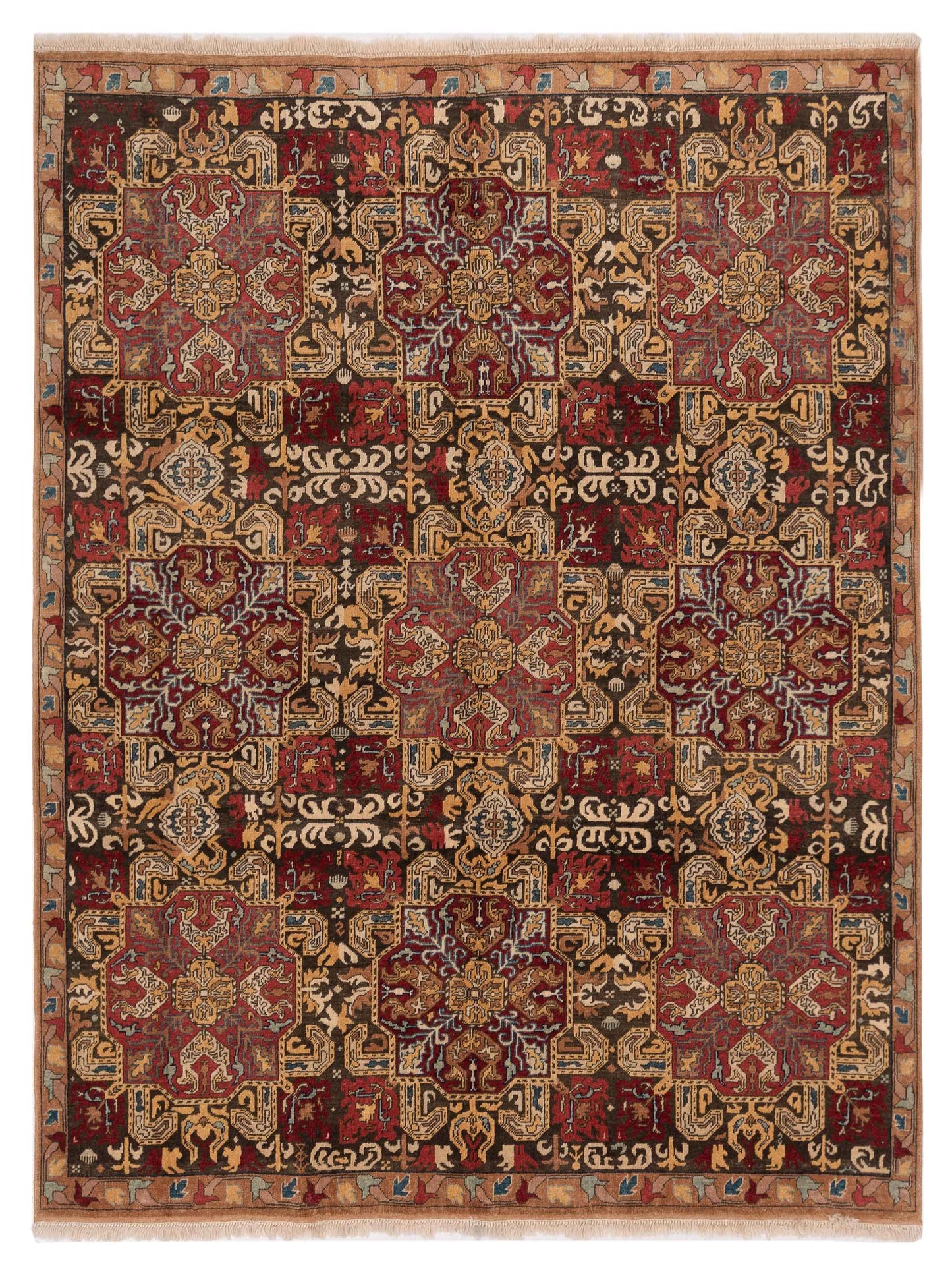 Pasha Antique Loom 98138 Multi Transitional Hand Knotted Rug