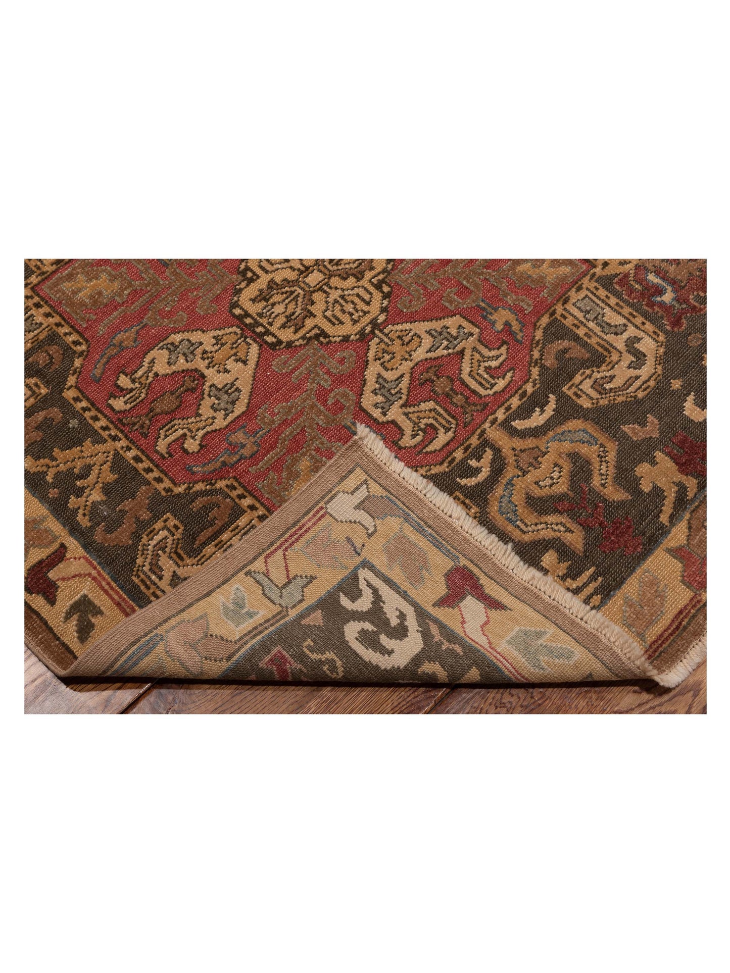 Pasha Antique Loom 98148 Multi  Transitional Hand Knotted Rug