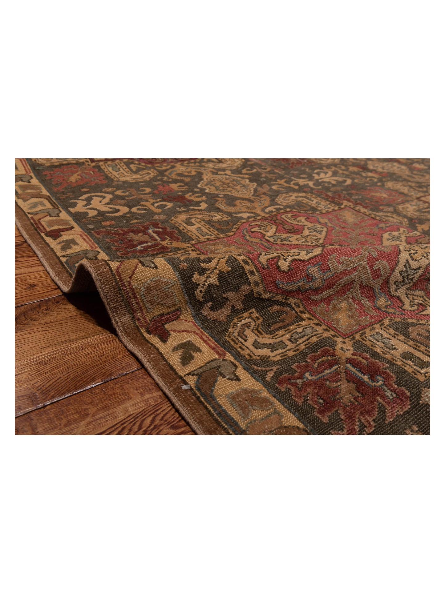 Pasha Antique Loom 98148 Multi  Transitional Hand Knotted Rug