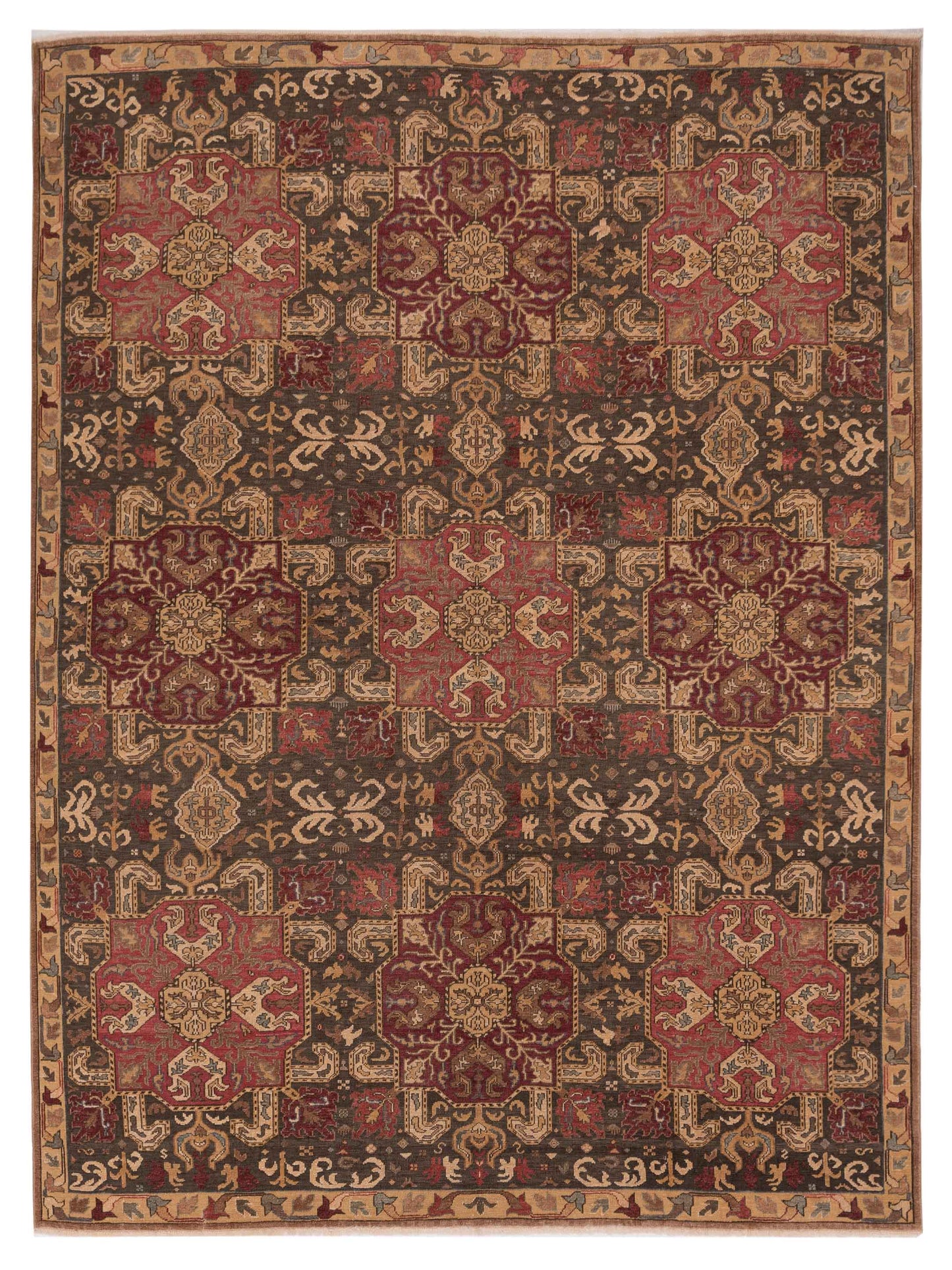 Pasha Antique Loom 98148 Multi Transitional Hand Knotted Rug