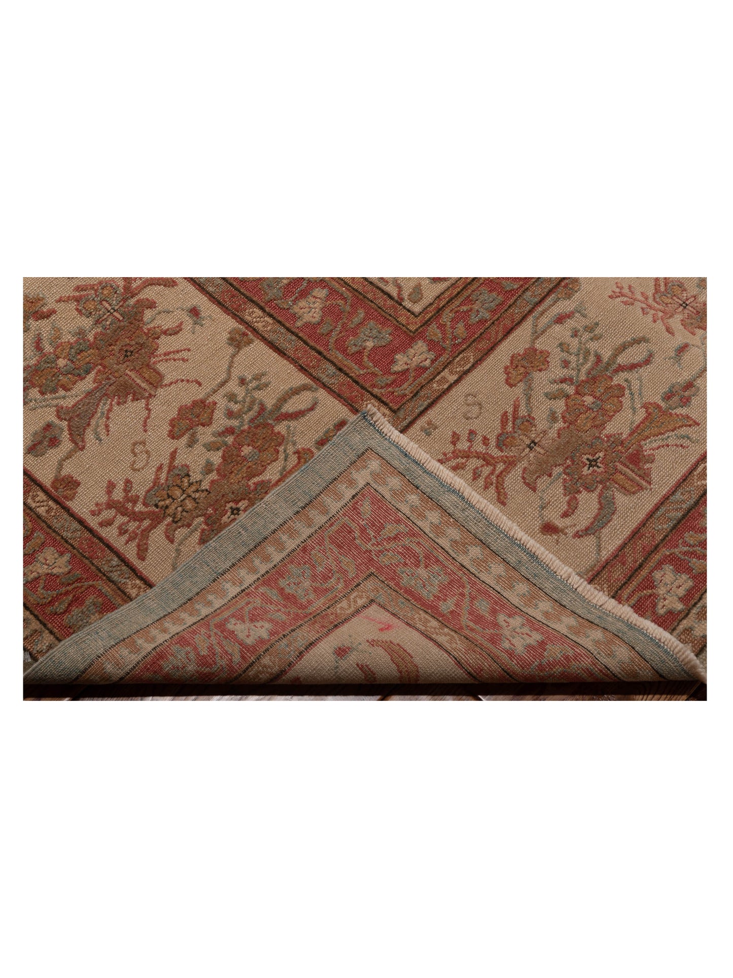 Pasha Antique Loom 98156 Rust Ivory Traditional Hand Knotted Rug