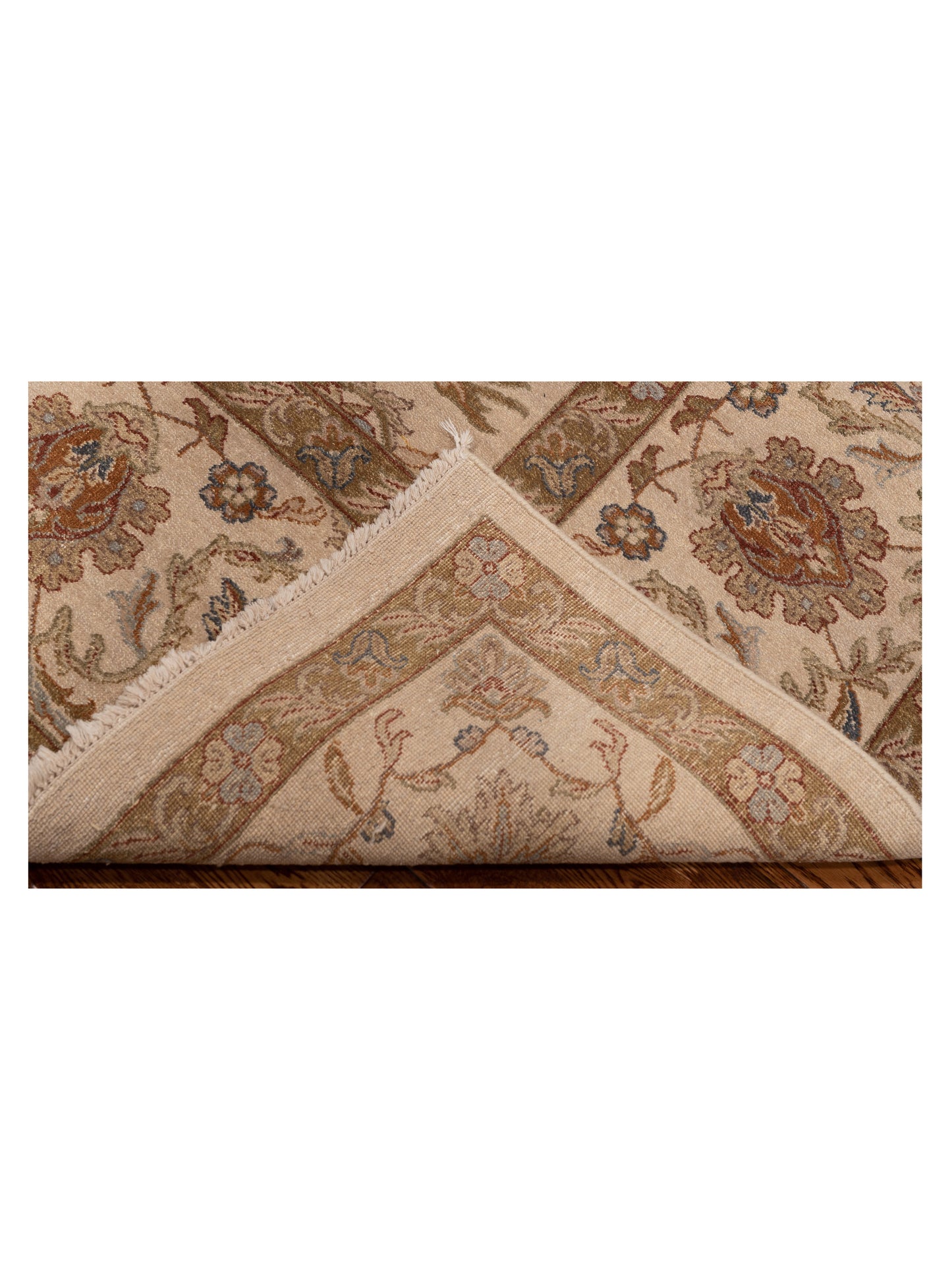 Rajpur Ghazani 98616 Ivory Ivory Traditional Hand Knotted Rug