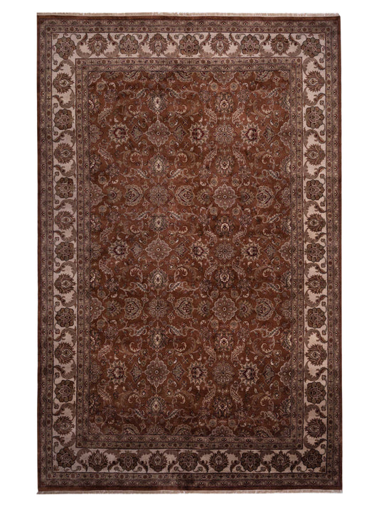 Rajpur Royal 99021 Brown Traditional Hand Knotted Rug