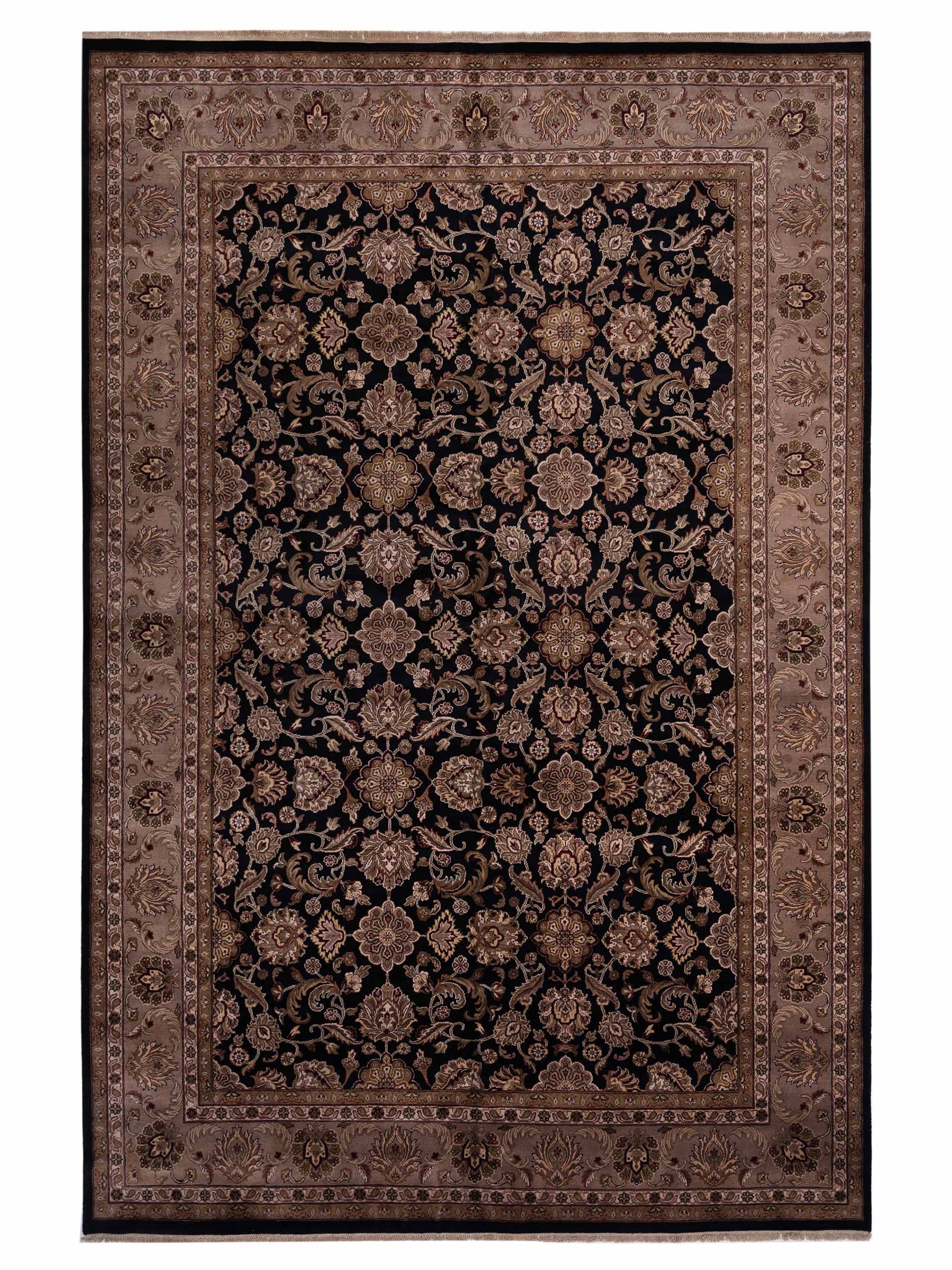 Rajpur Royal 99022 Black Traditional Hand Knotted Rug