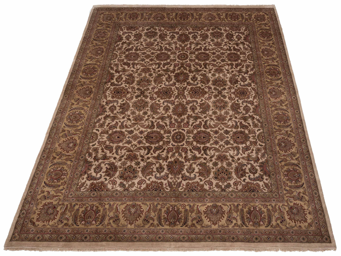 Rajpur Royal 99023 Ivory Gold Traditional Hand Knotted Rug