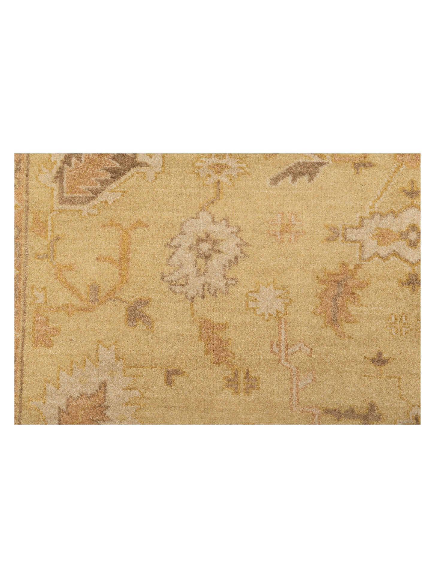 Rajpur Lilac 103317 Gold Ivory Traditional Hand Knotted Rug