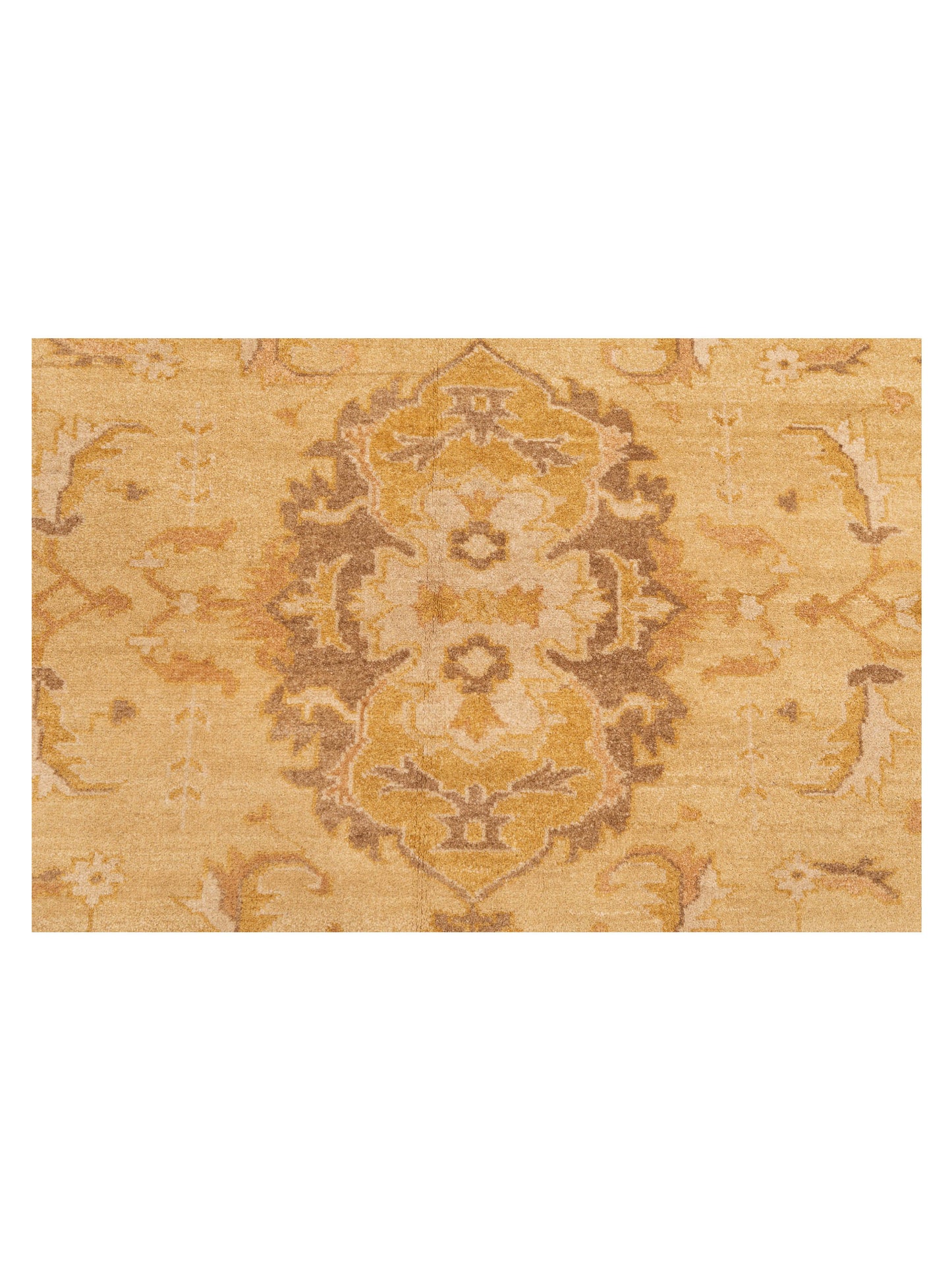 Rajpur Lilac 103319 Yellow Ivory Traditional Hand Knotted Rug