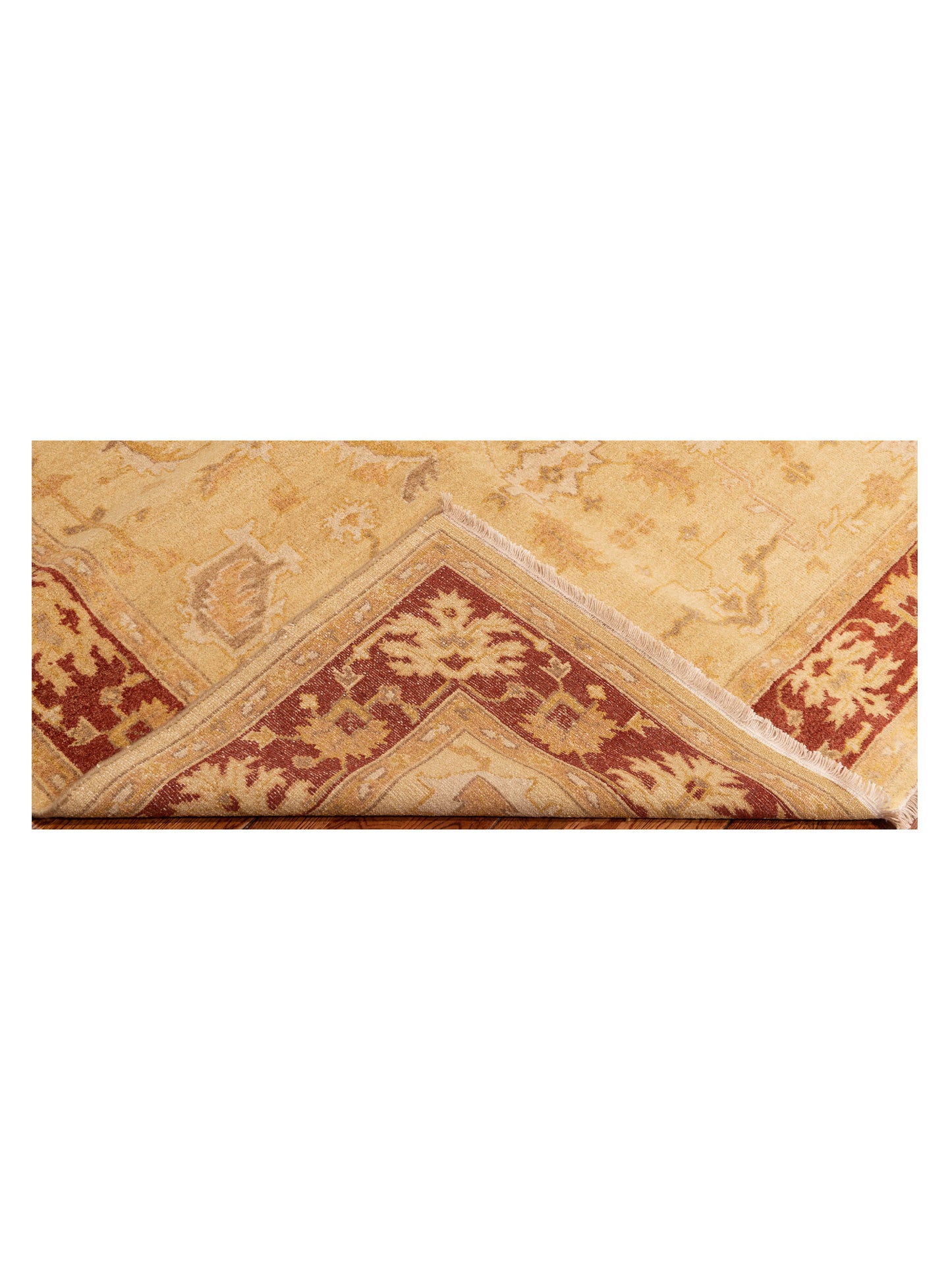 Rajpur Lilac 103321 Yellow Rust Traditional Hand Knotted Rug