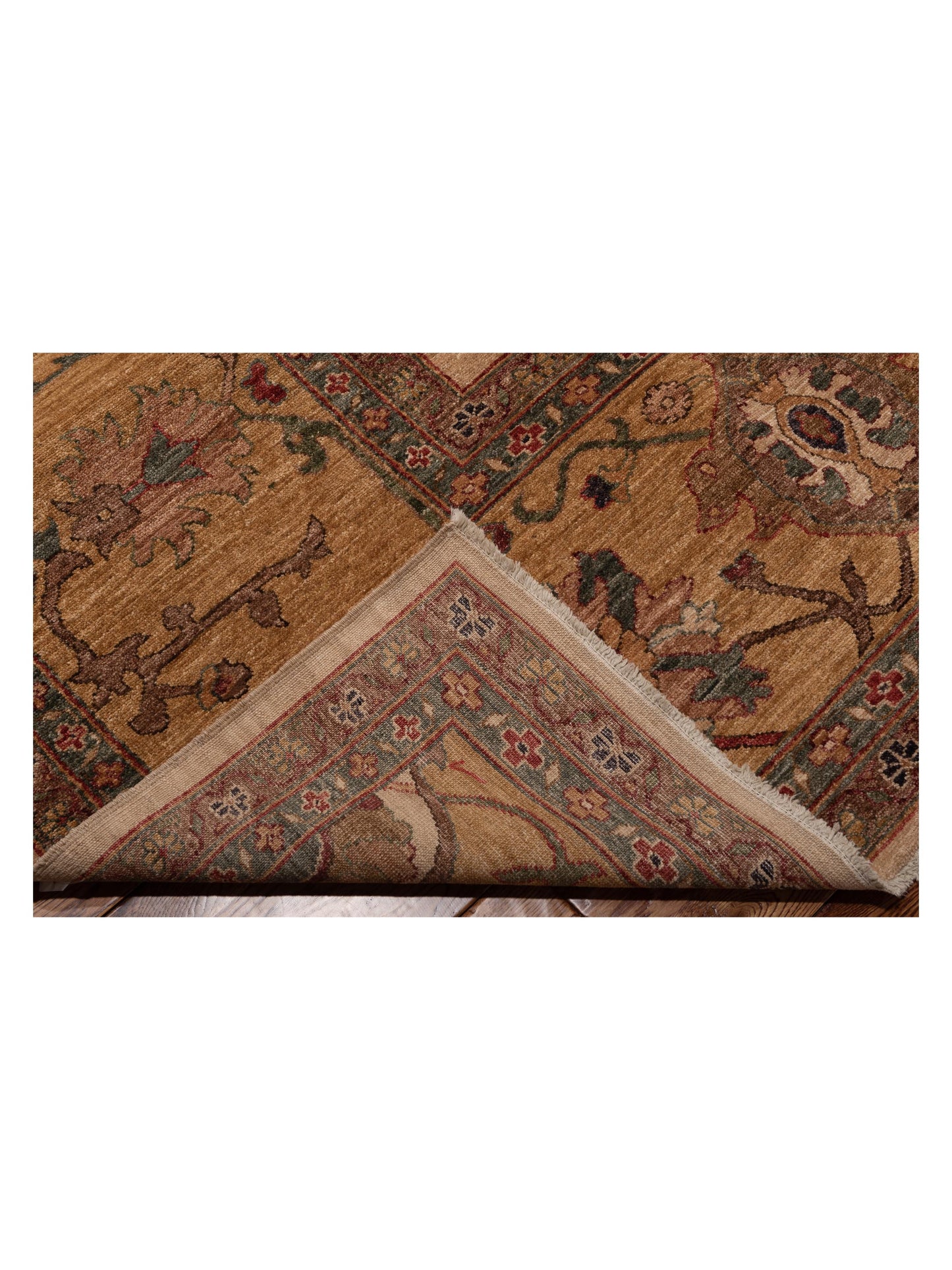 Pasha Elvan Tansu Ivory Gold Traditional Hand Knotted Rug