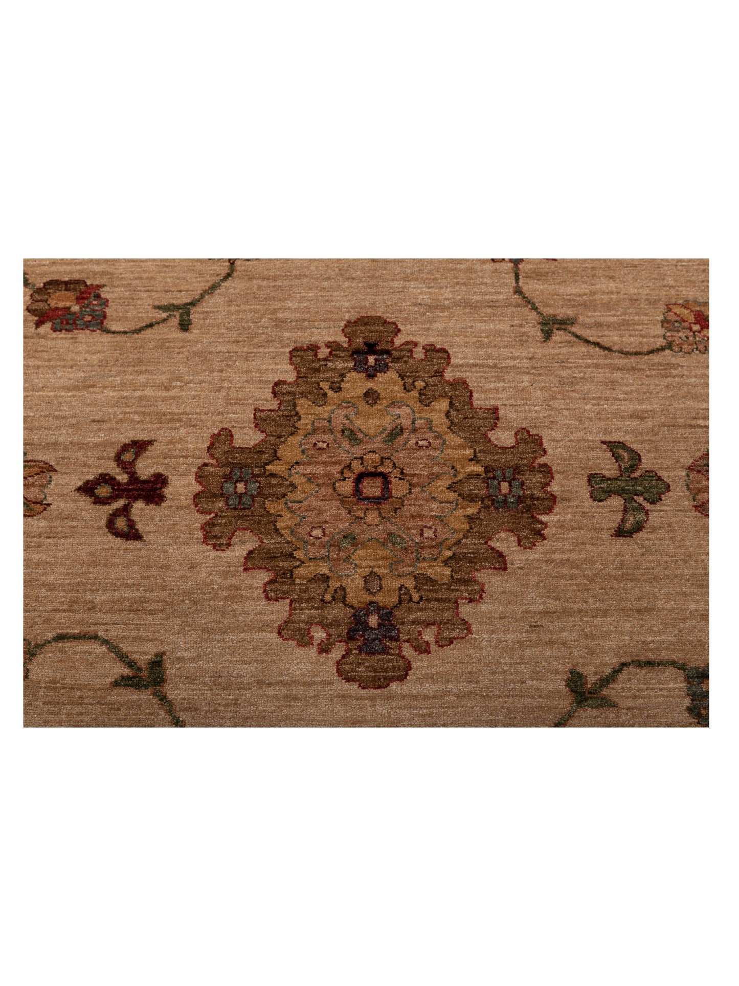 Pasha Elvan Tansu Ivory Gold Traditional Hand Knotted Rug