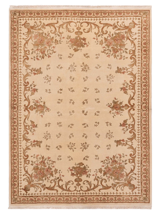 Pasha Magnolia 103735 Cream Traditional Hand Knotted Rug