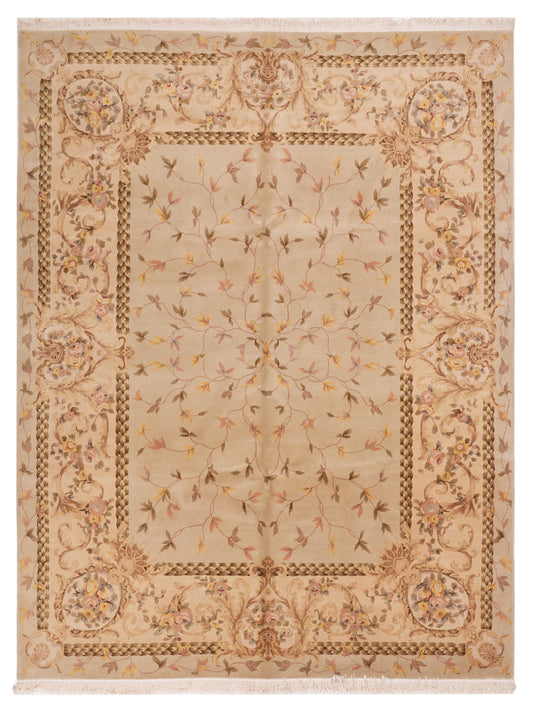 Pasha Magnolia 104078 Ivory Traditional Hand Knotted Rug