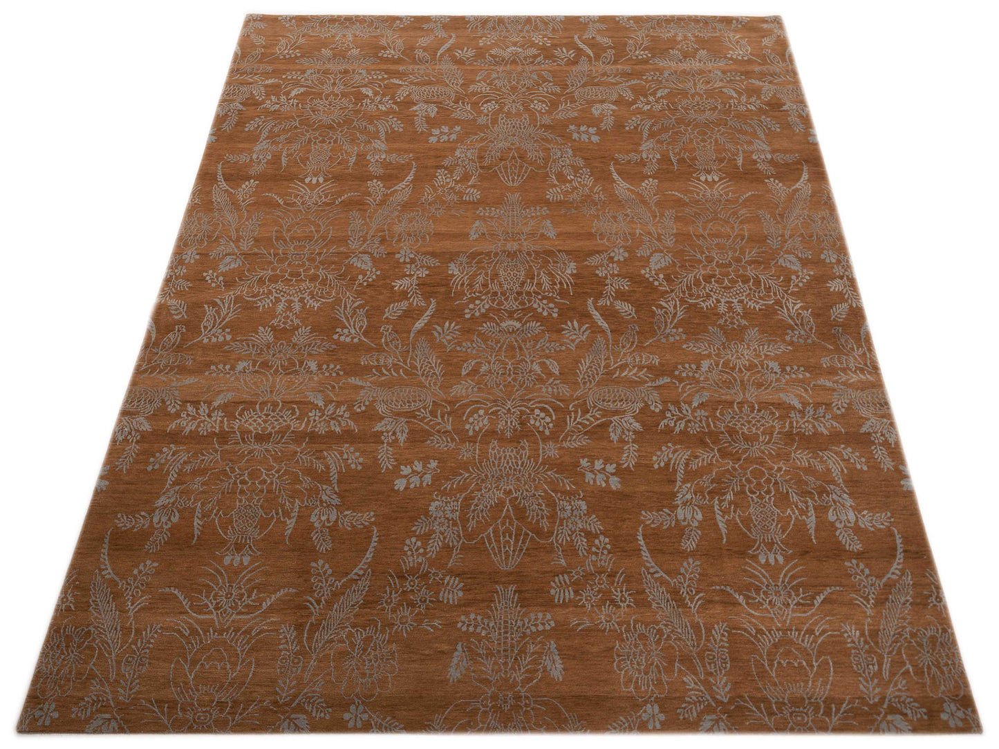 Siena Tamarian 104155 Copper Copper Contemporary Hand Knotted Rug