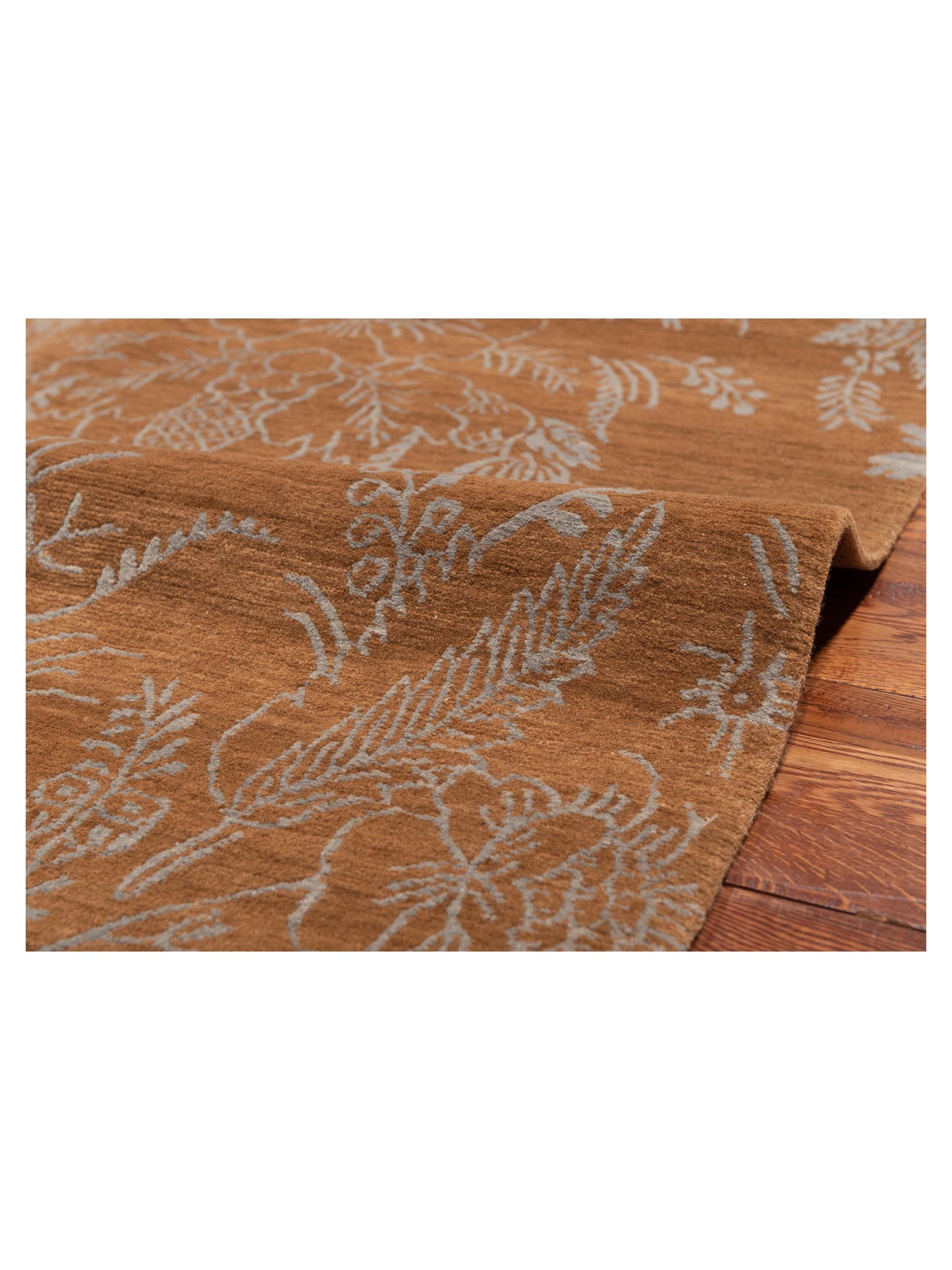 Siena Tamarian 104155 Copper Copper Contemporary Hand Knotted Rug