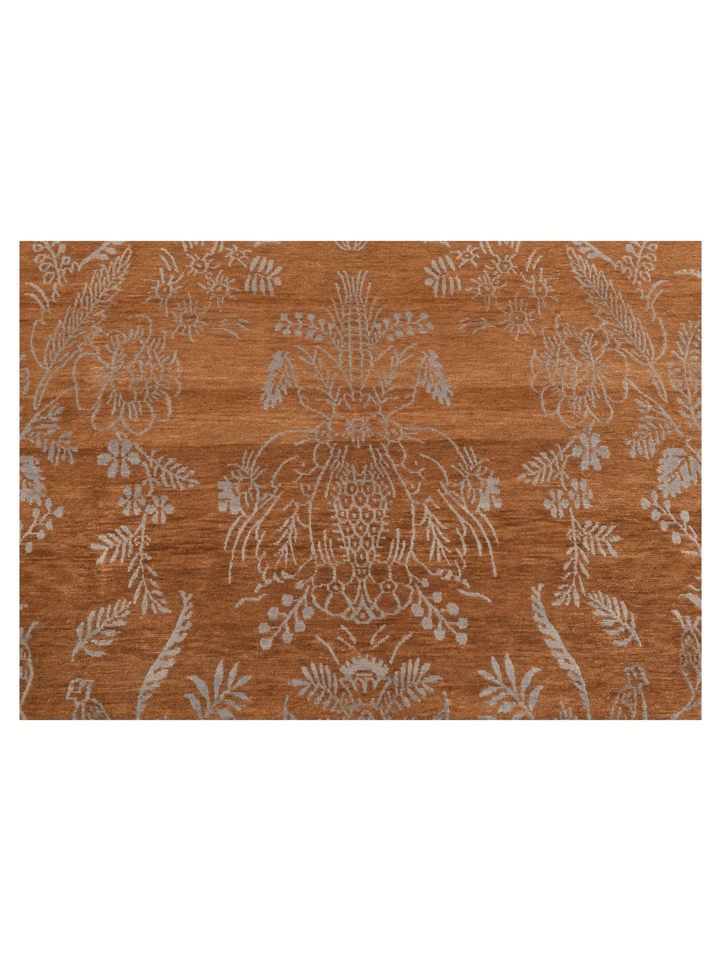 Siena Tamarian 104155 Copper Copper Contemporary Hand Knotted Rug