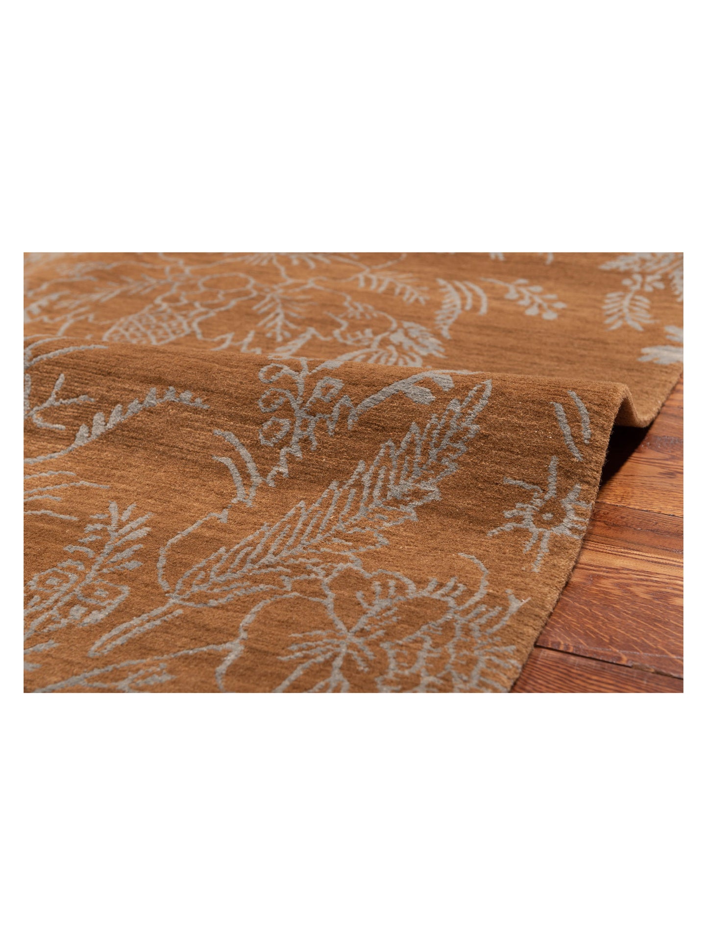 Siena Tamarian 104155 Copper Copper Contemporary Hand Knotted Rug