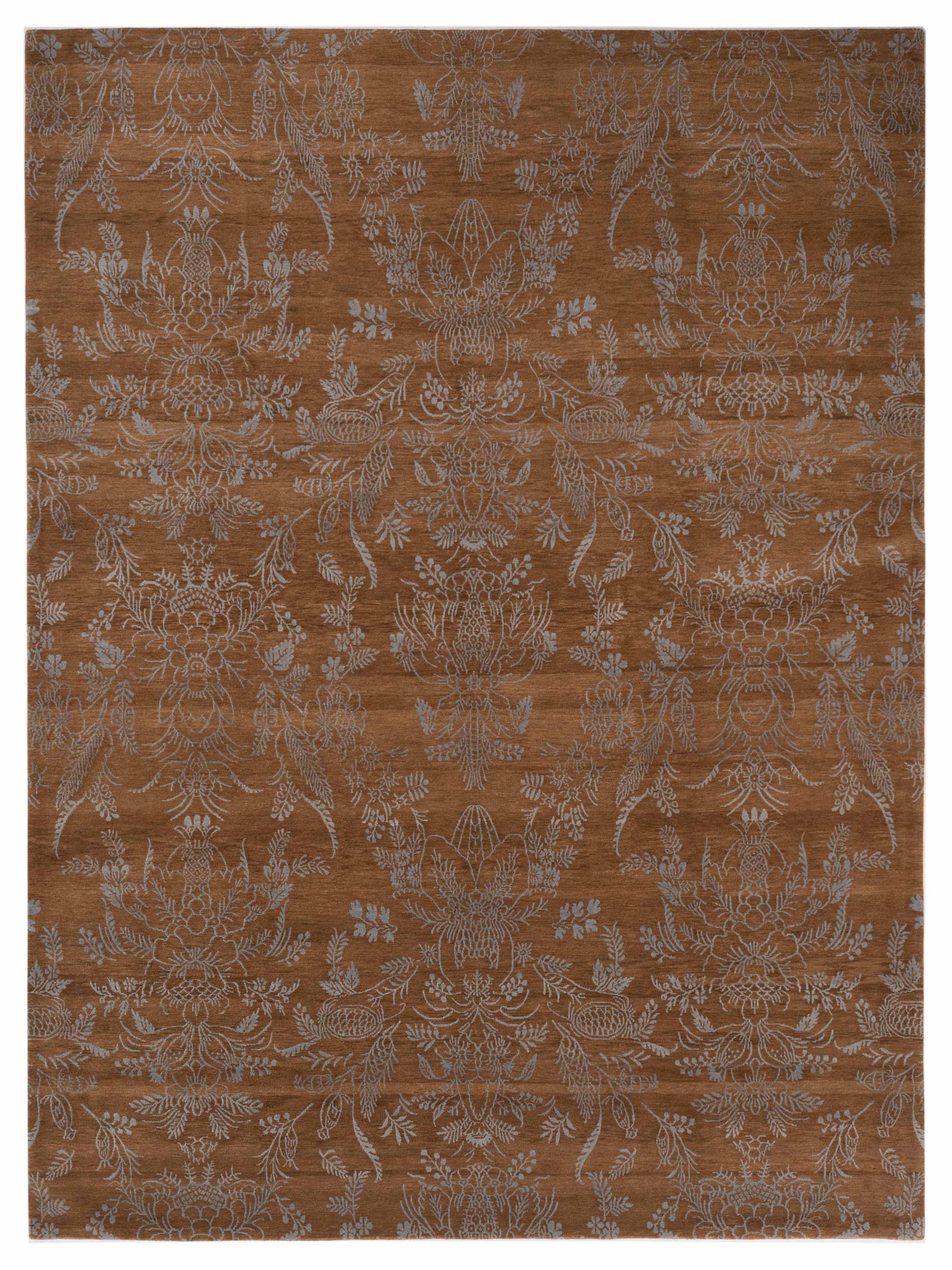 Siena Tamarian 104155 Copper Contemporary Hand Knotted Rug