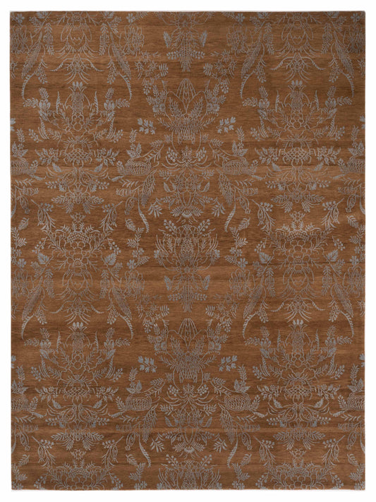 Siena Tamarian 104155 Copper Contemporary Hand Knotted Rug