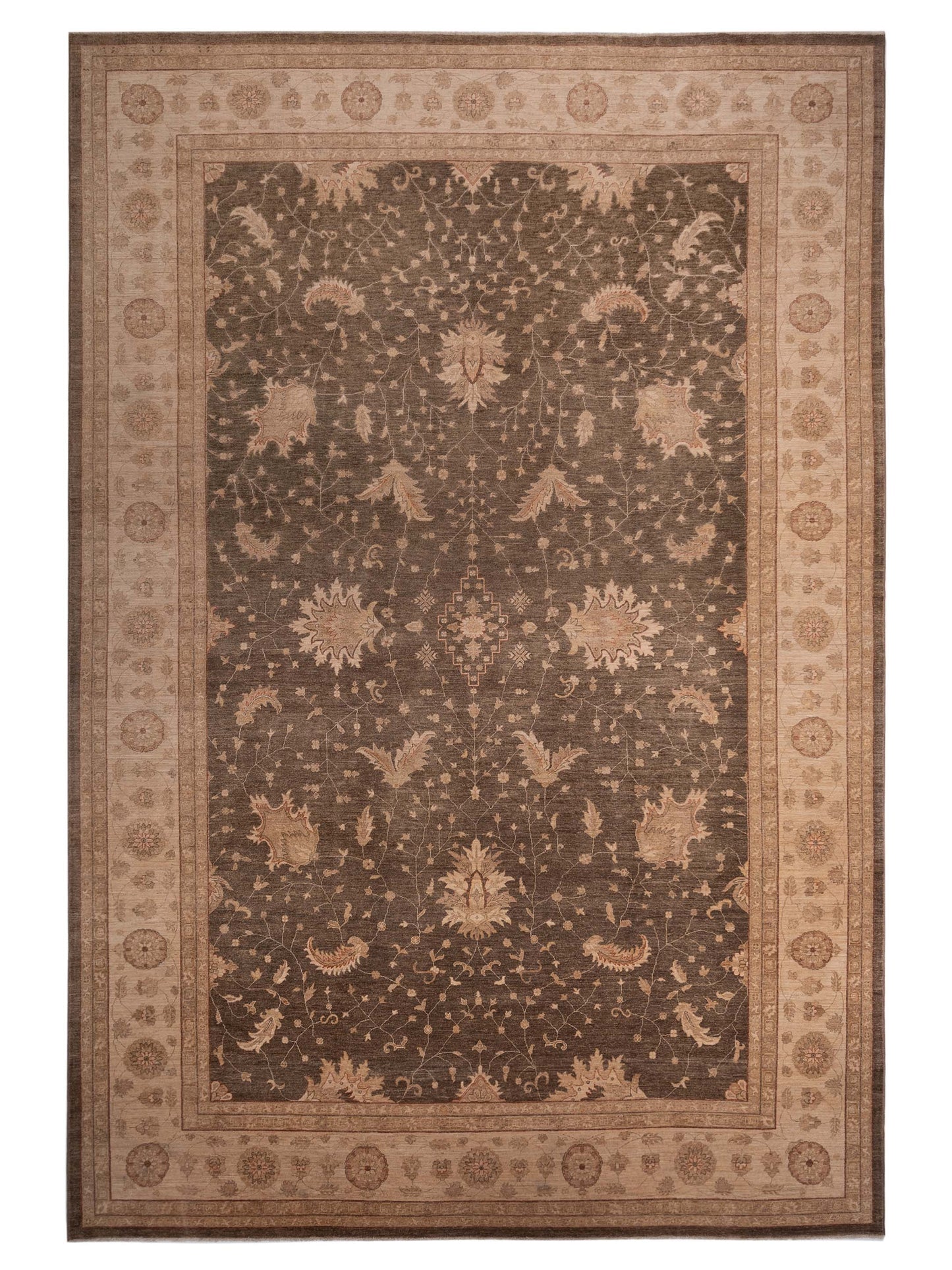 Pasha Sultan 104273 Green Traditional Hand Knotted Rug