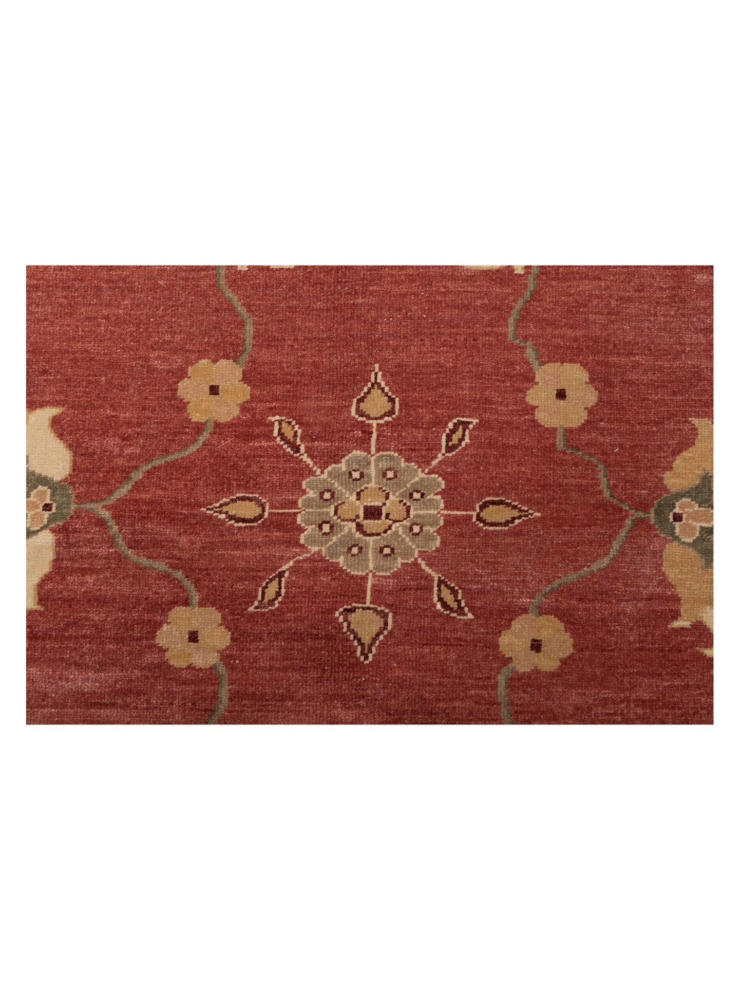 Pasha Antique Loom 104389 Rust Gold Traditional Hand Knotted Rug