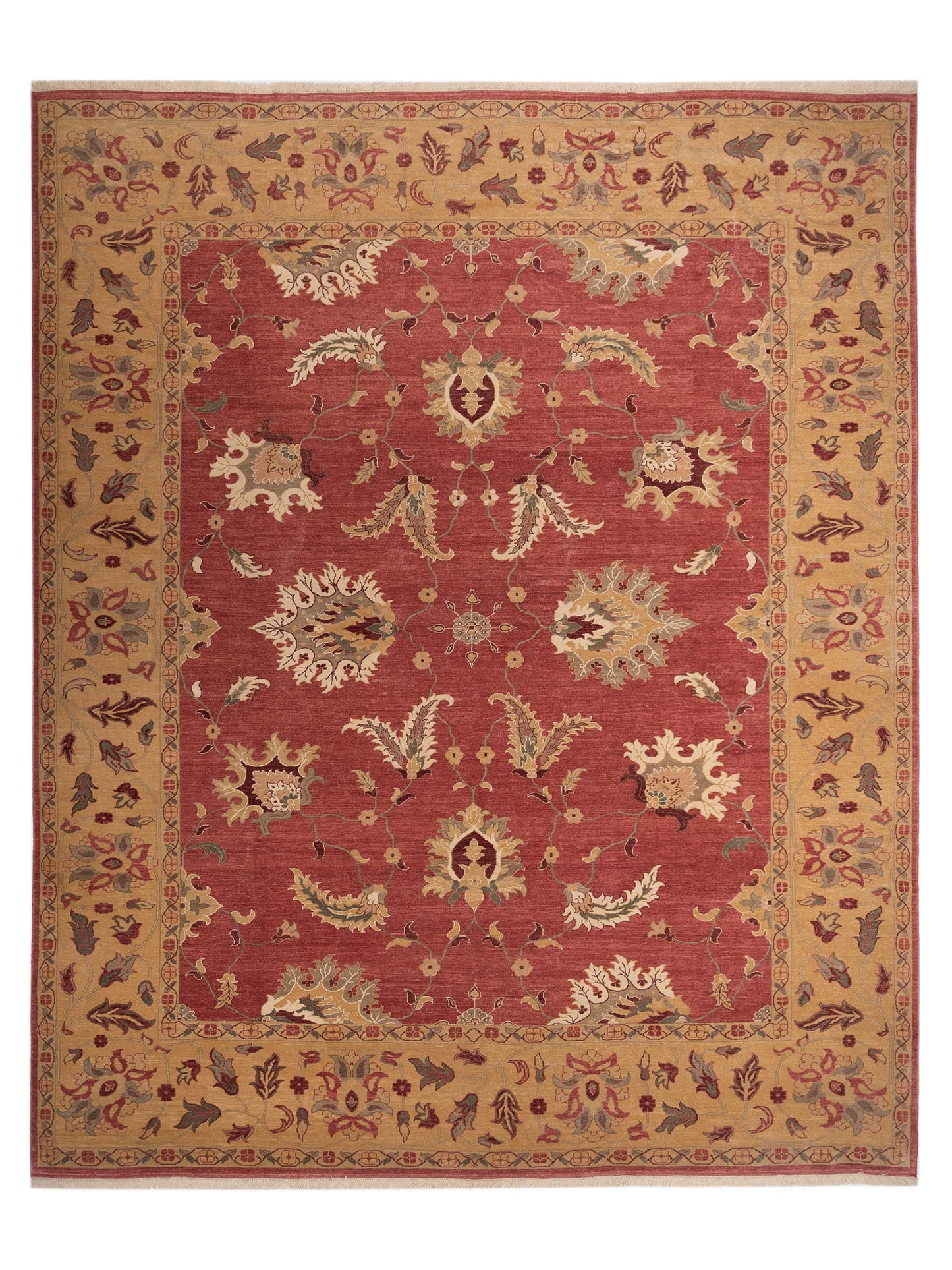 Pasha Antique Loom 104389 Rust Traditional Hand Knotted Rug