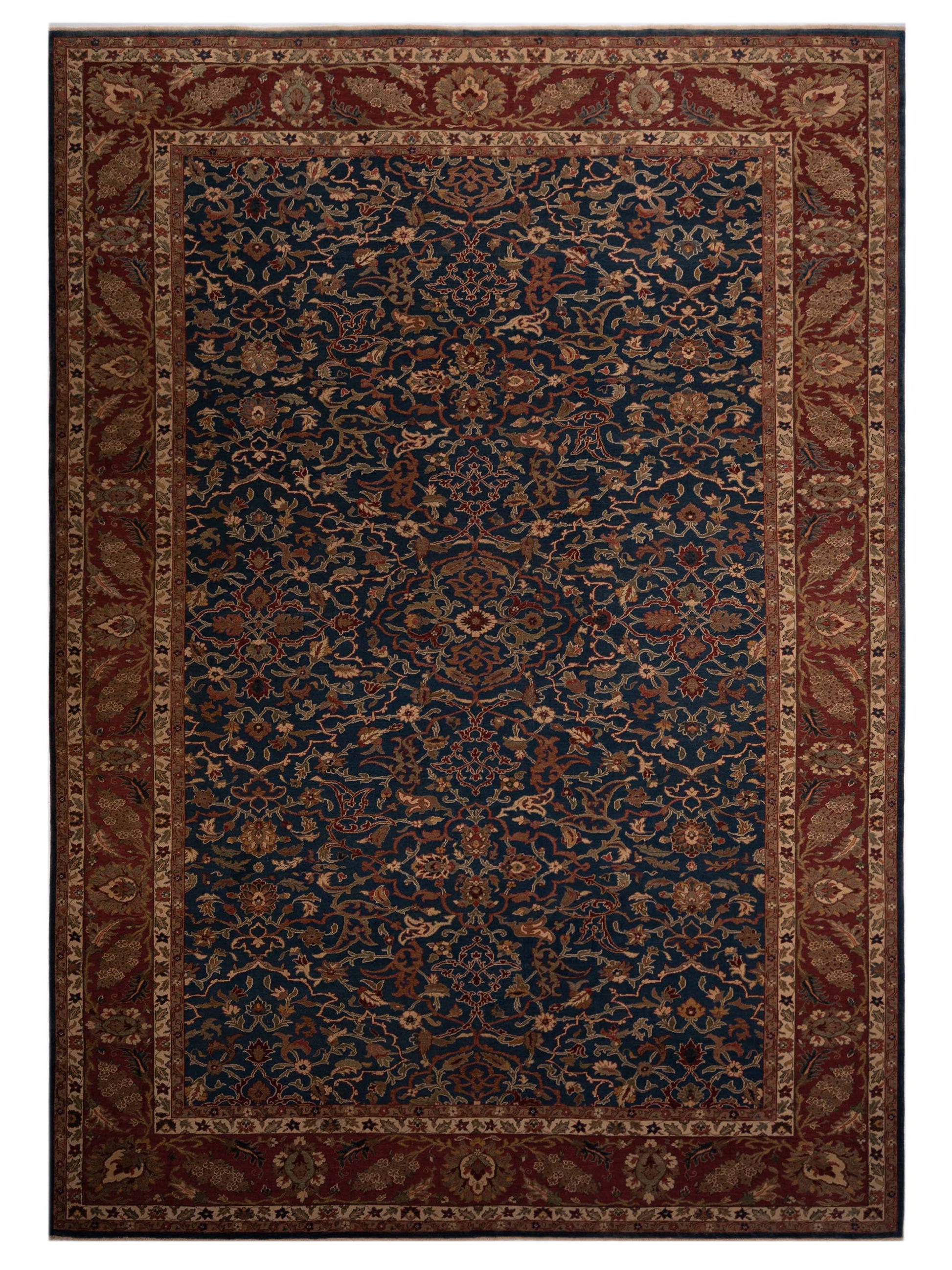 Pasha Antique Loom 104398 Navy Traditional Hand Knotted Rug