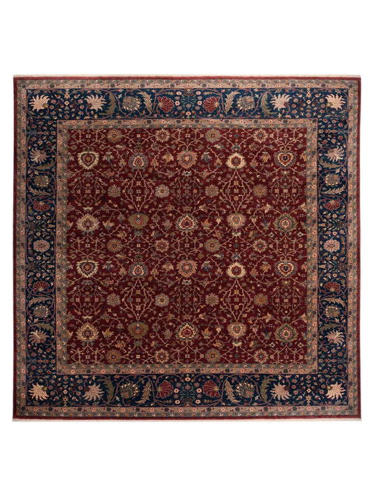 Pasha Antique Loom 104399 Red Traditional Hand Knotted Rug