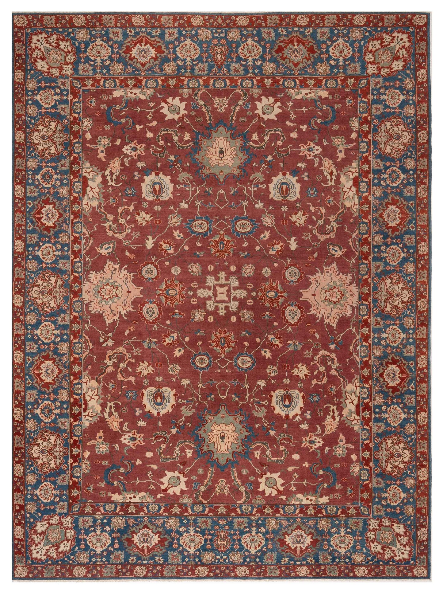 Pasha Antique Loom 104401 Rust Traditional Hand Knotted Rug